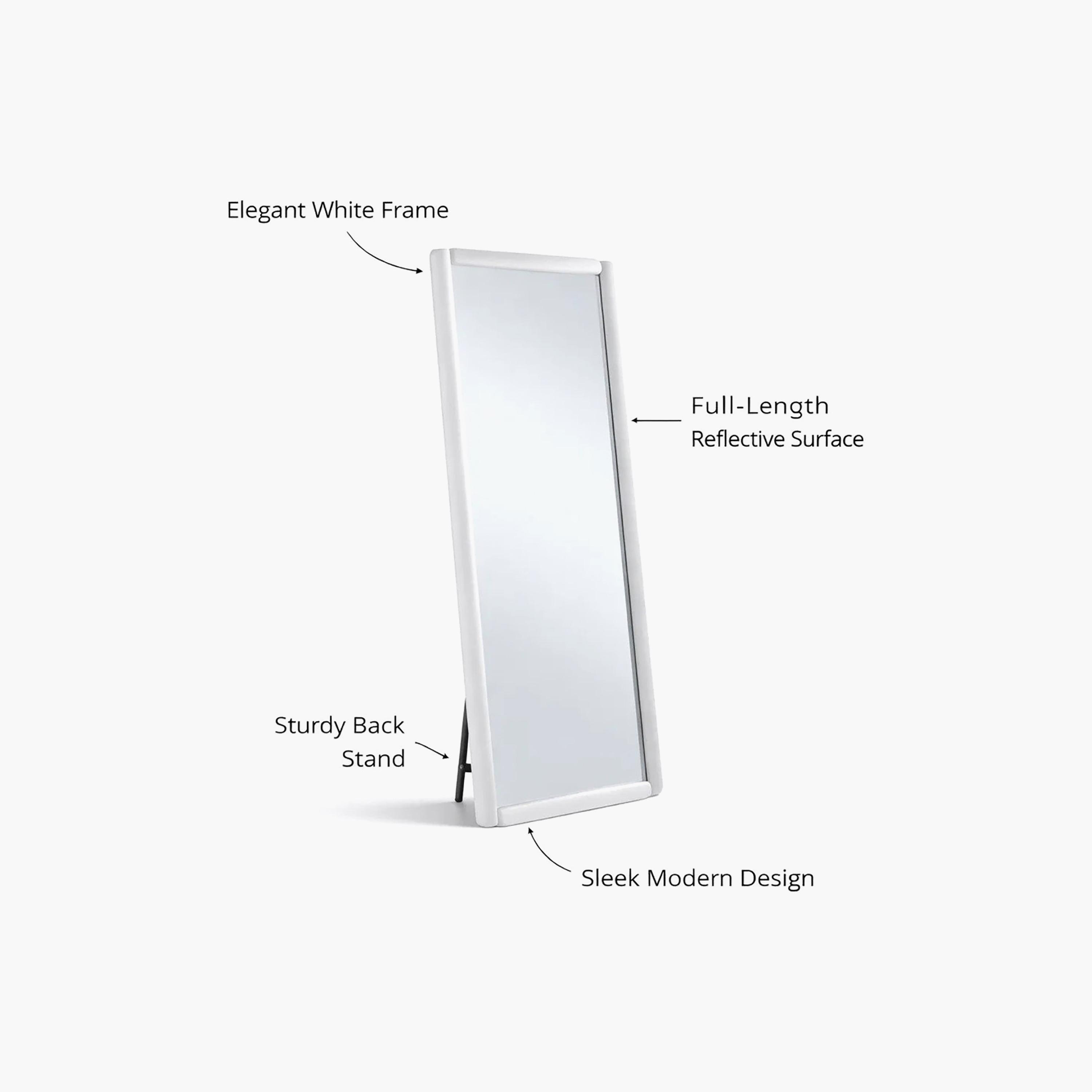 Maria Homes Glass Rectangular Floor Mirror-household-walldecorandmirrors-mirrors-wallmirrors-image-4