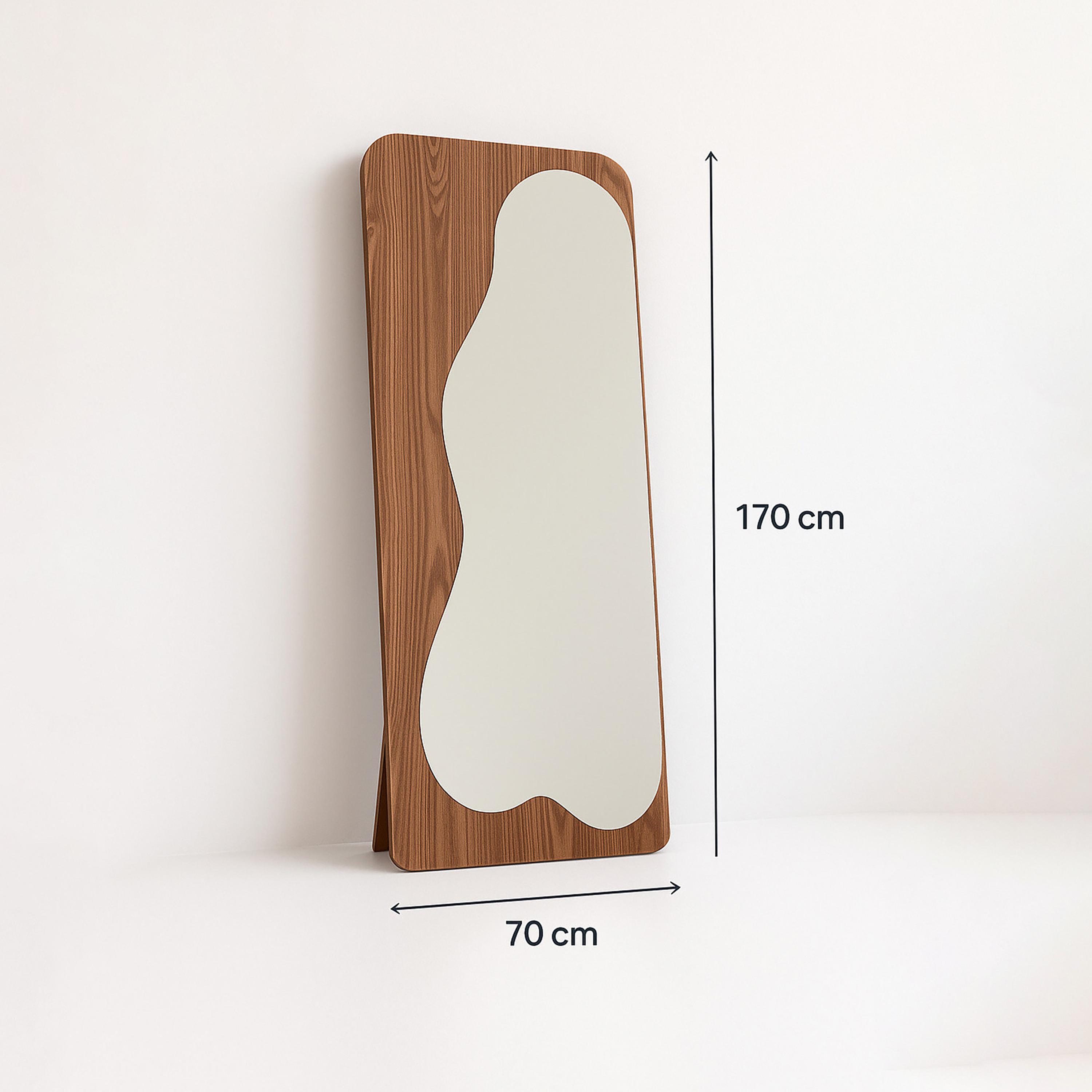 Maria Homes Brown Glass Rectangular Floor Mirror-household-walldecorandmirrors-mirrors-wallmirrors-image-6