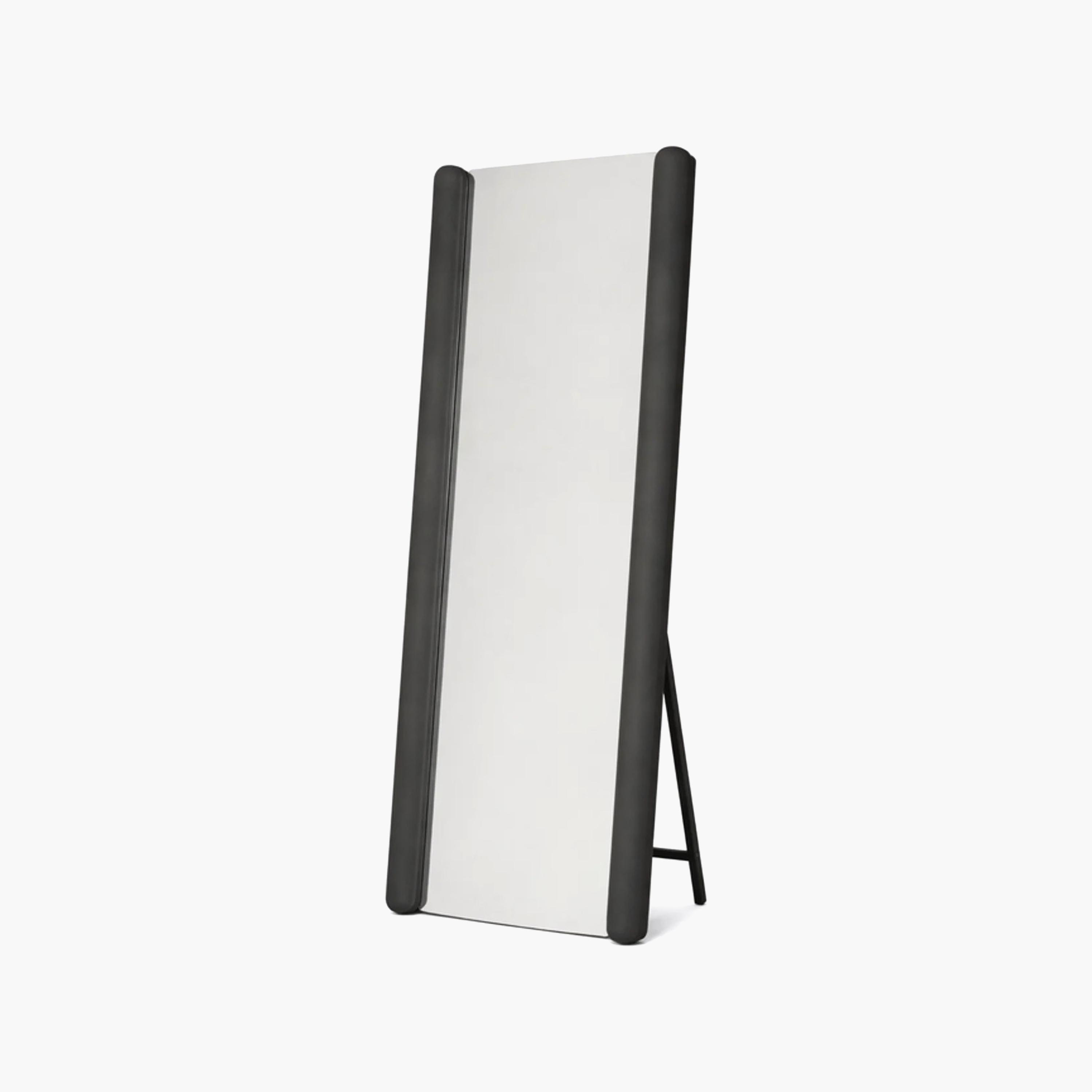 Maria Homes Black Glass Rectangular Floor Mirror-household-walldecorandmirrors-mirrors-wallmirrors-image-4