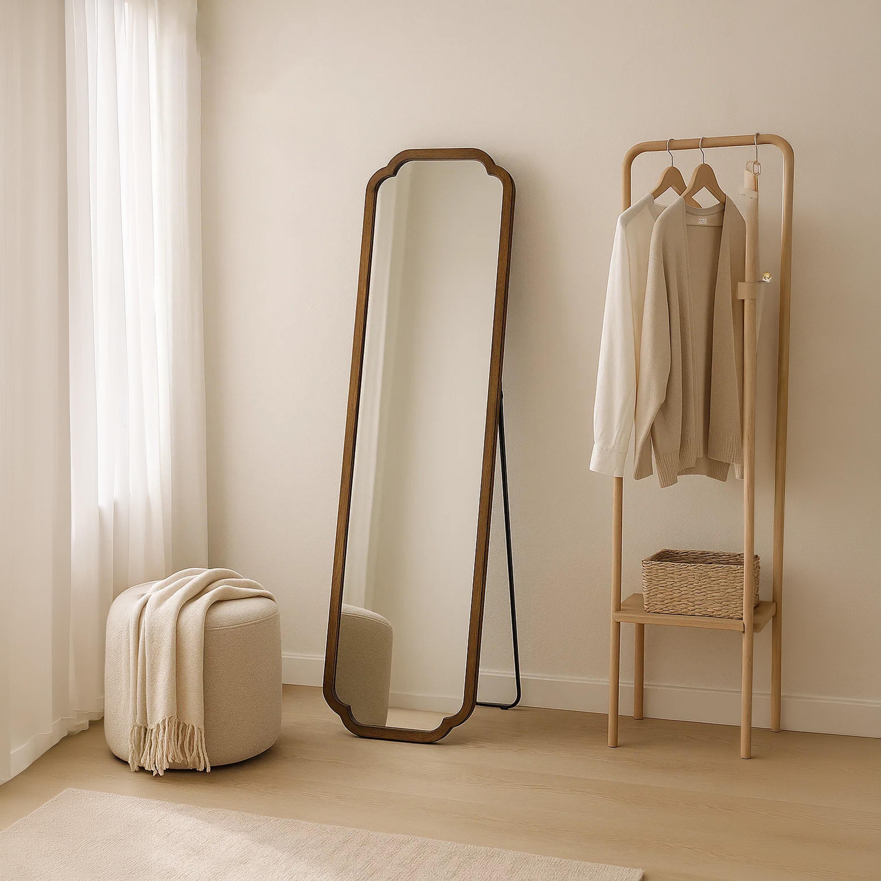 Maria Homes Brown Glass Floor Mirror-household-walldecorandmirrors-mirrors-wallmirrors-image-2