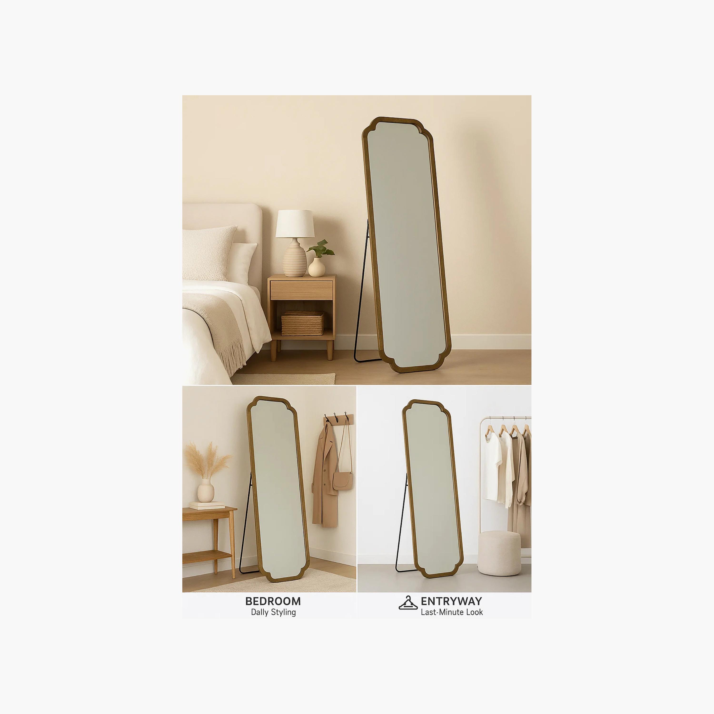 Maria Homes Brown Glass Floor Mirror-household-walldecorandmirrors-mirrors-wallmirrors-image-4