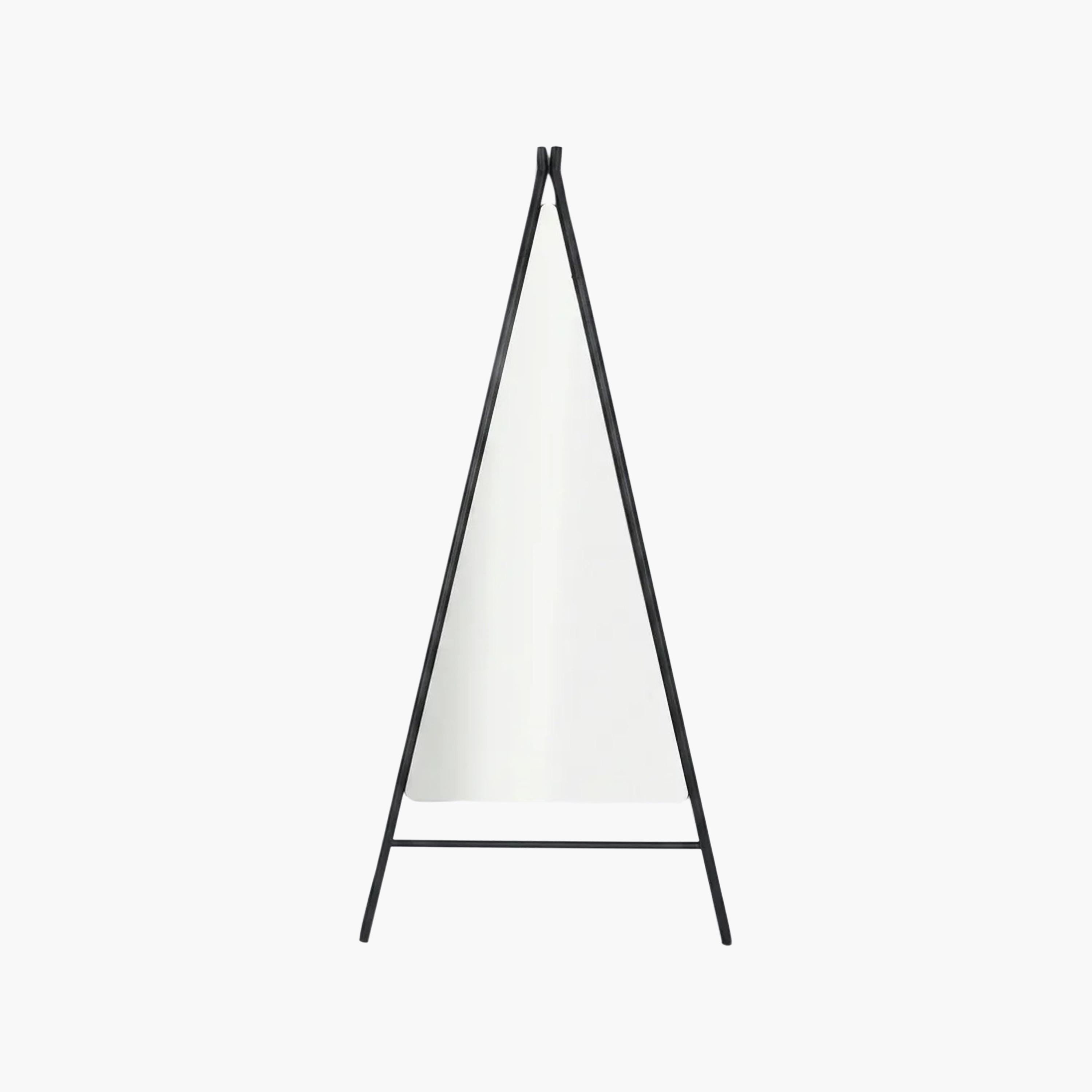 Maria Homes Black Glass Triangle Floor Mirror-household-walldecorandmirrors-mirrors-wallmirrors-image-4