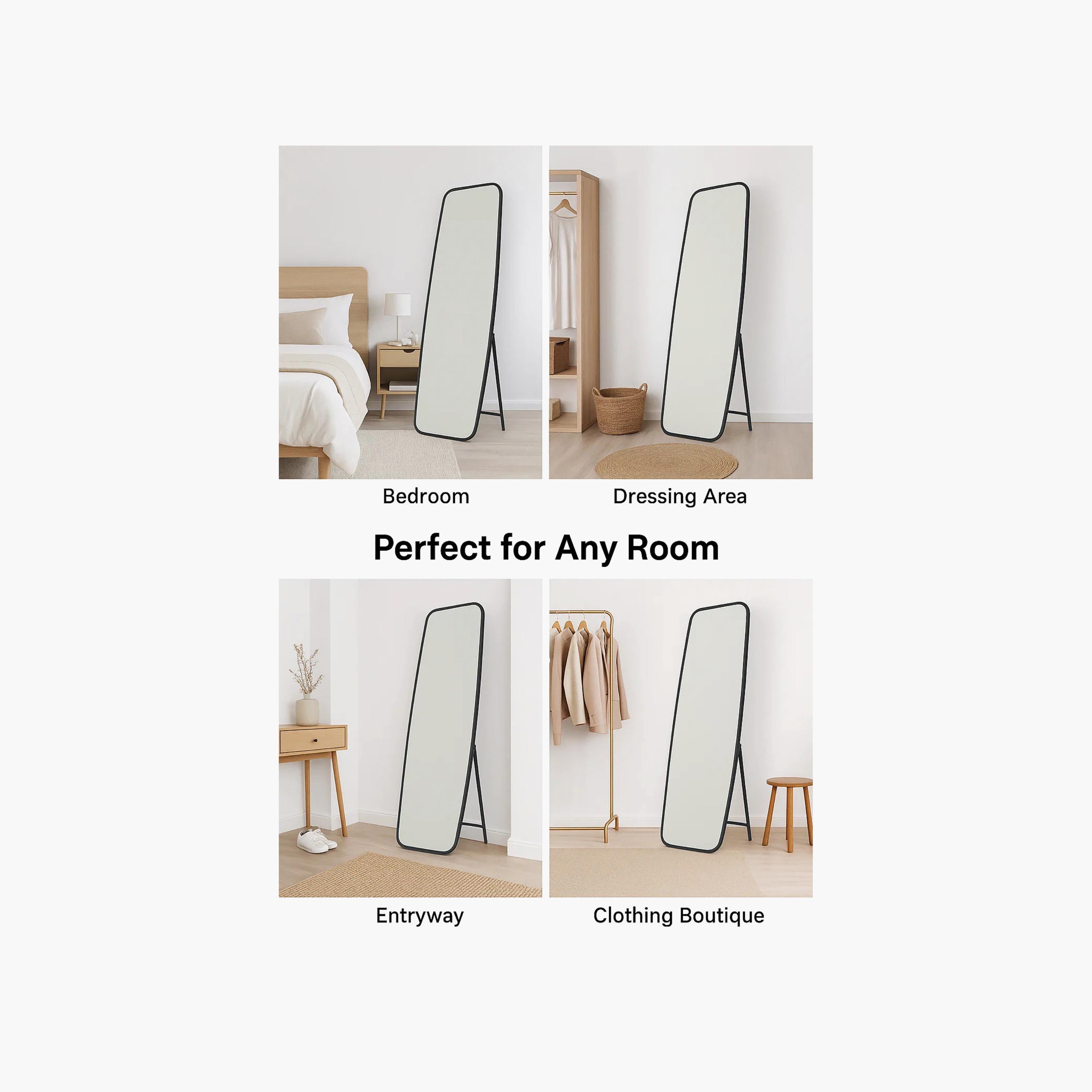 مرآة أرضية مستديرة زجاجية سوداء من ماريا هومز-household-walldecorandmirrors-mirrors-wallmirrors-image-4