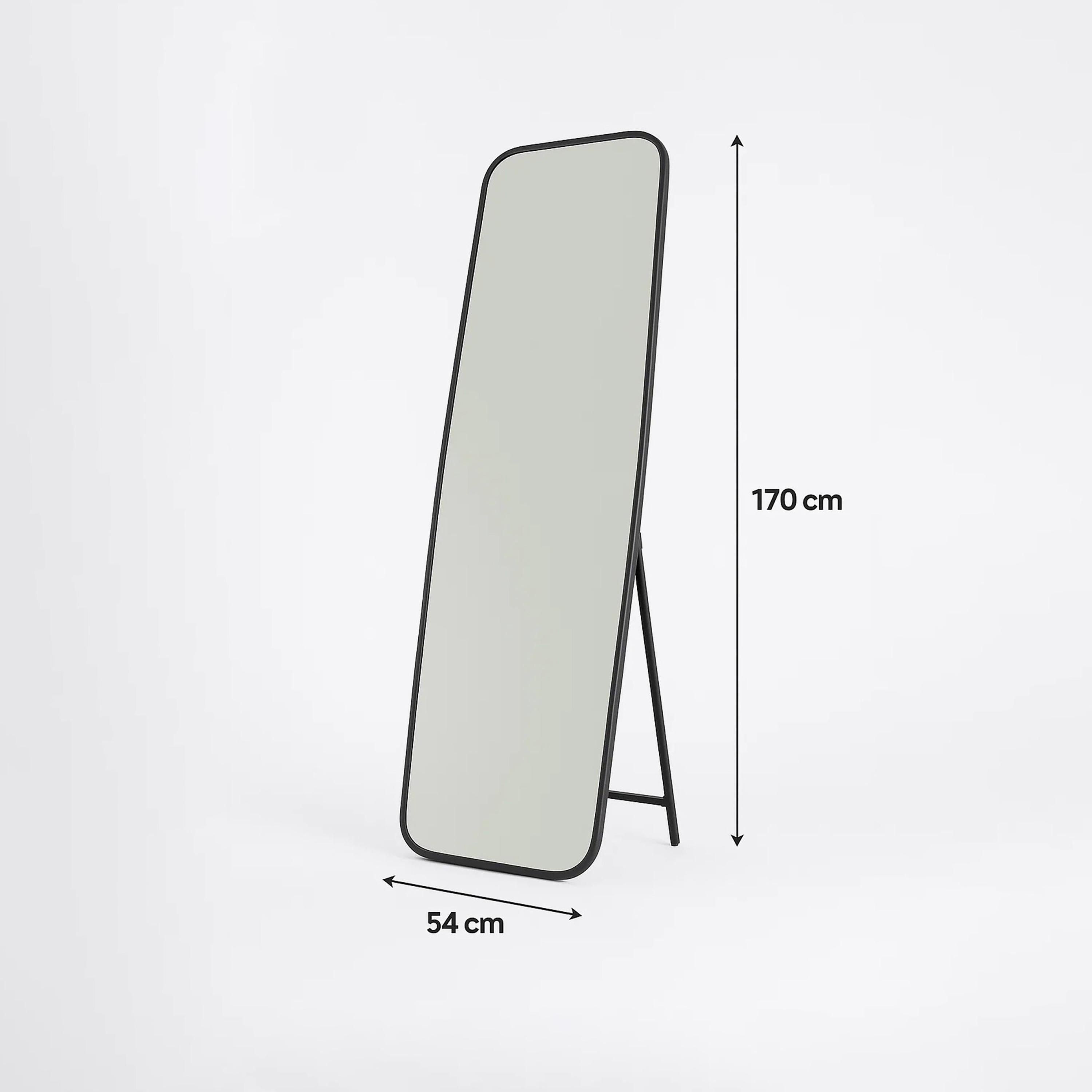 مرآة أرضية مستديرة زجاجية سوداء من ماريا هومز-household-walldecorandmirrors-mirrors-wallmirrors-image-6