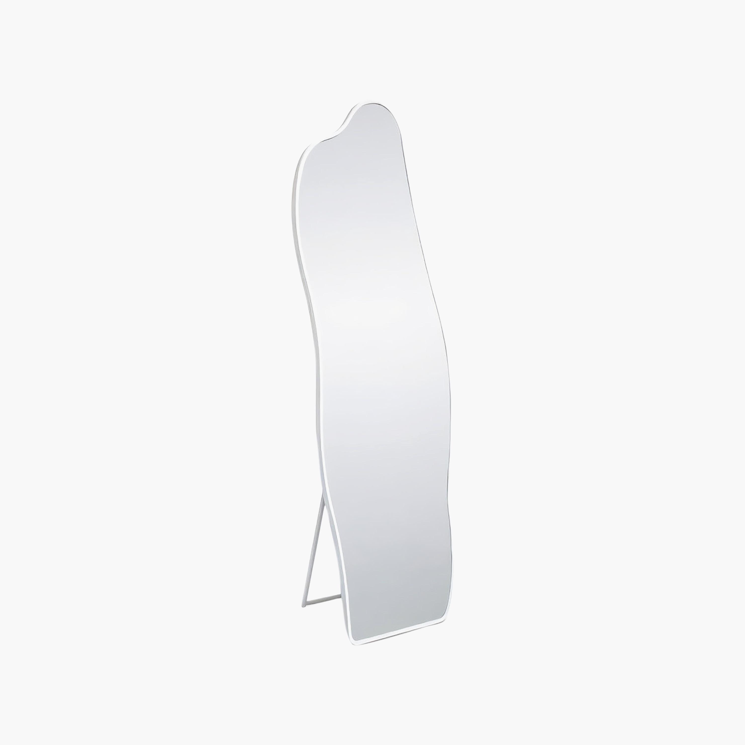 Maria Homes White Glass Wavy Frame Floor Mirror-household-walldecorandmirrors-mirrors-wallmirrors-image-5