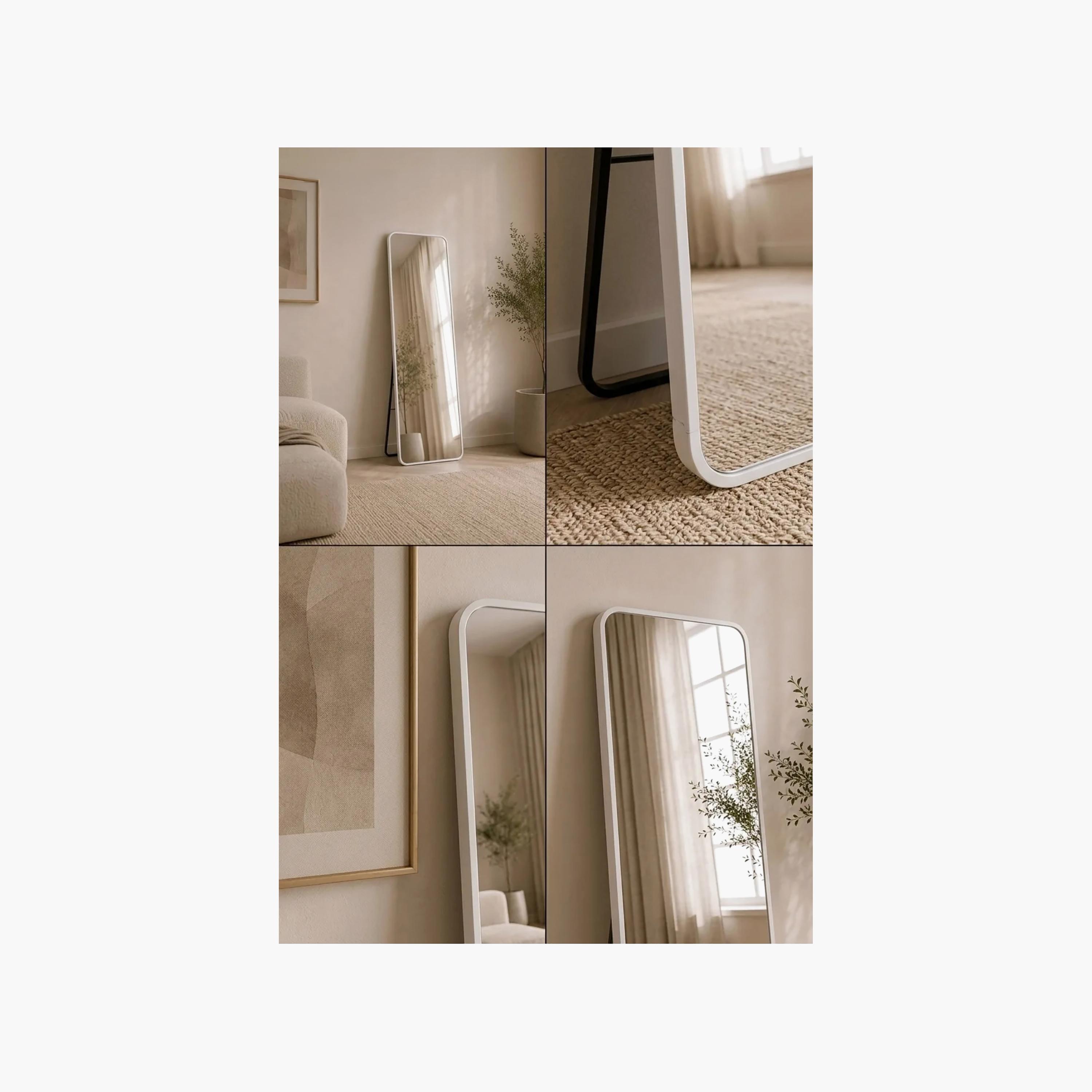 مرآة أرضية مستديرة زجاجية بيضاء من ماريا هومز-household-walldecorandmirrors-mirrors-wallmirrors-image-3