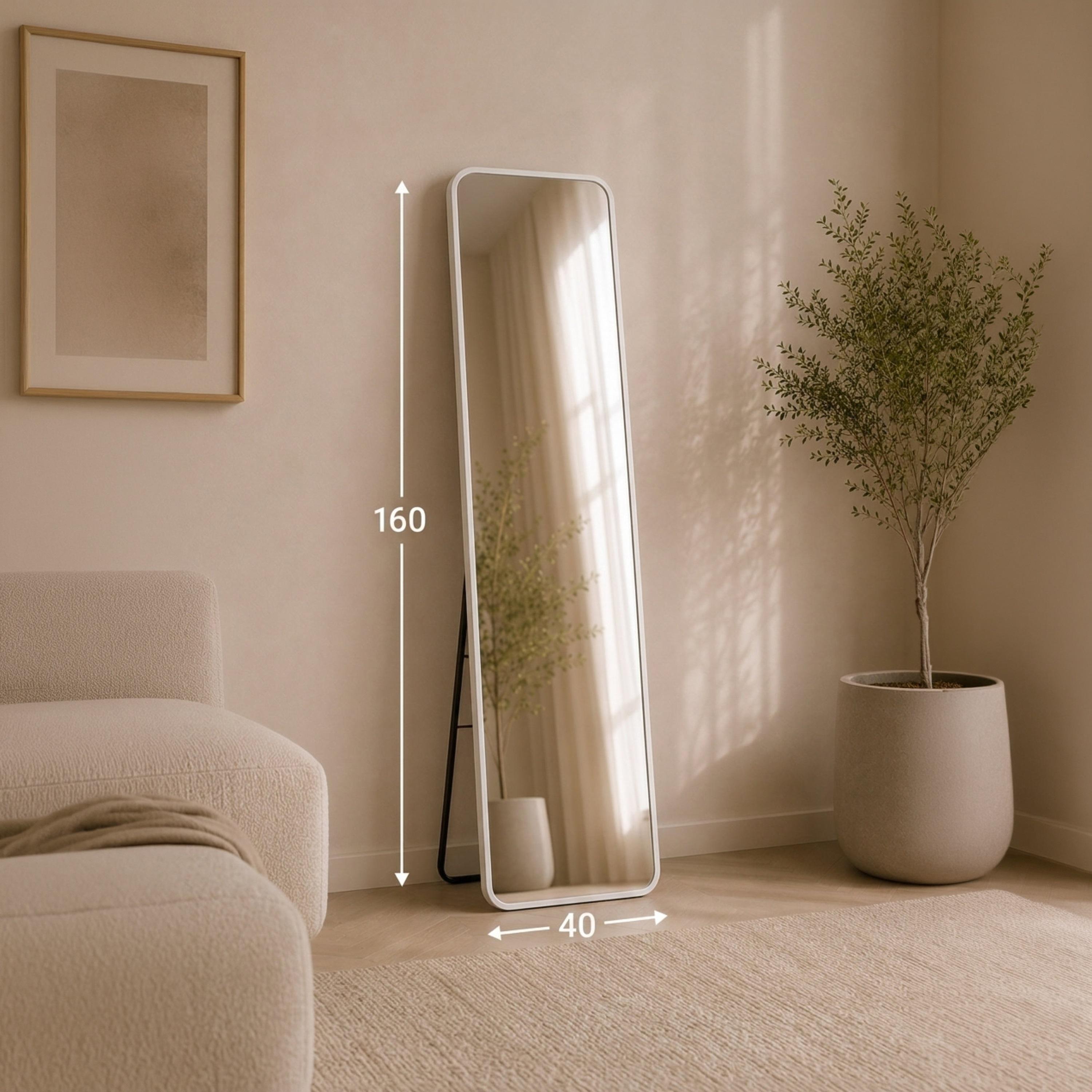 مرآة أرضية مستديرة زجاجية بيضاء من ماريا هومز-household-walldecorandmirrors-mirrors-wallmirrors-image-4