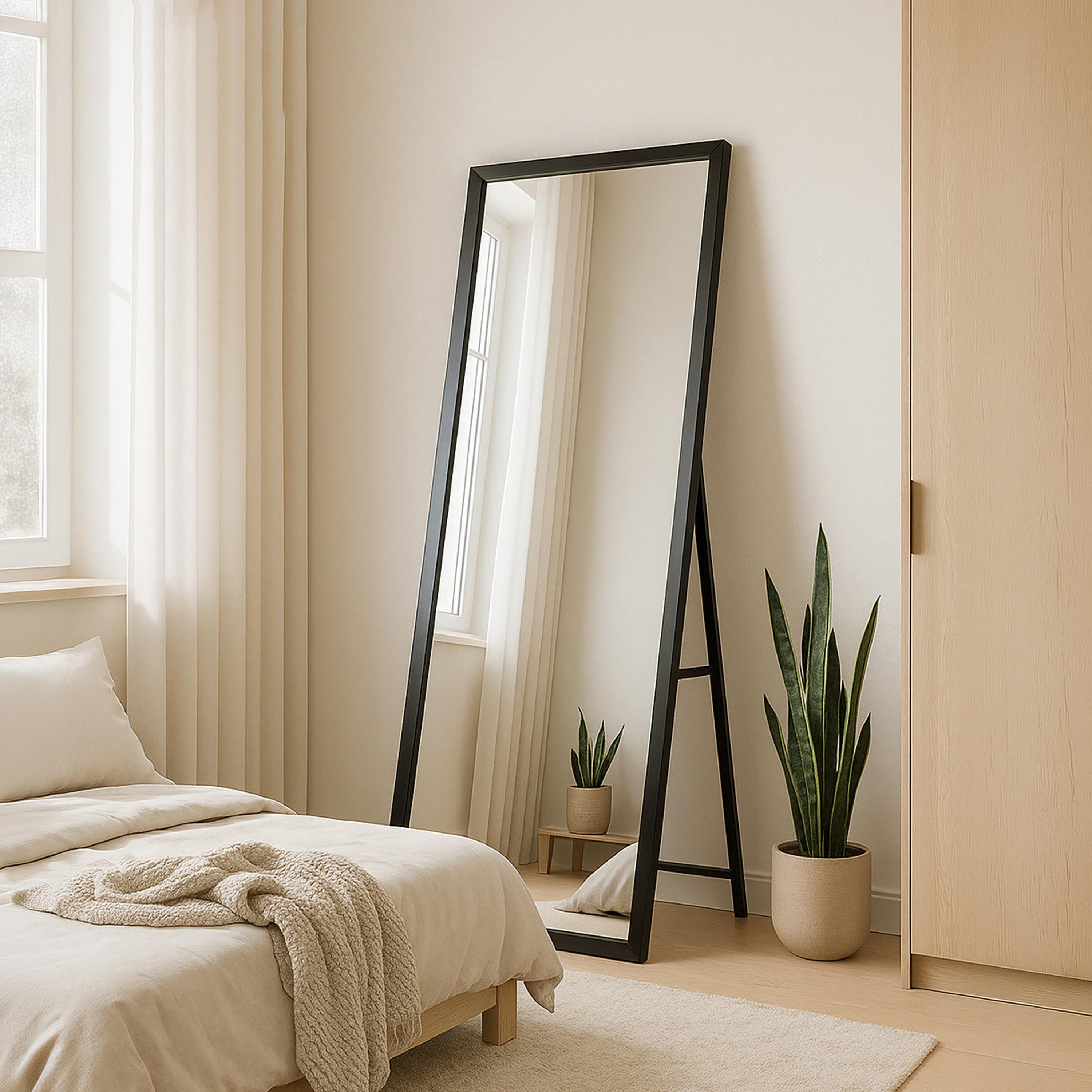 Maria Homes Glass Rectangular Floor Mirror-household-walldecorandmirrors-mirrors-wallmirrors-image-3
