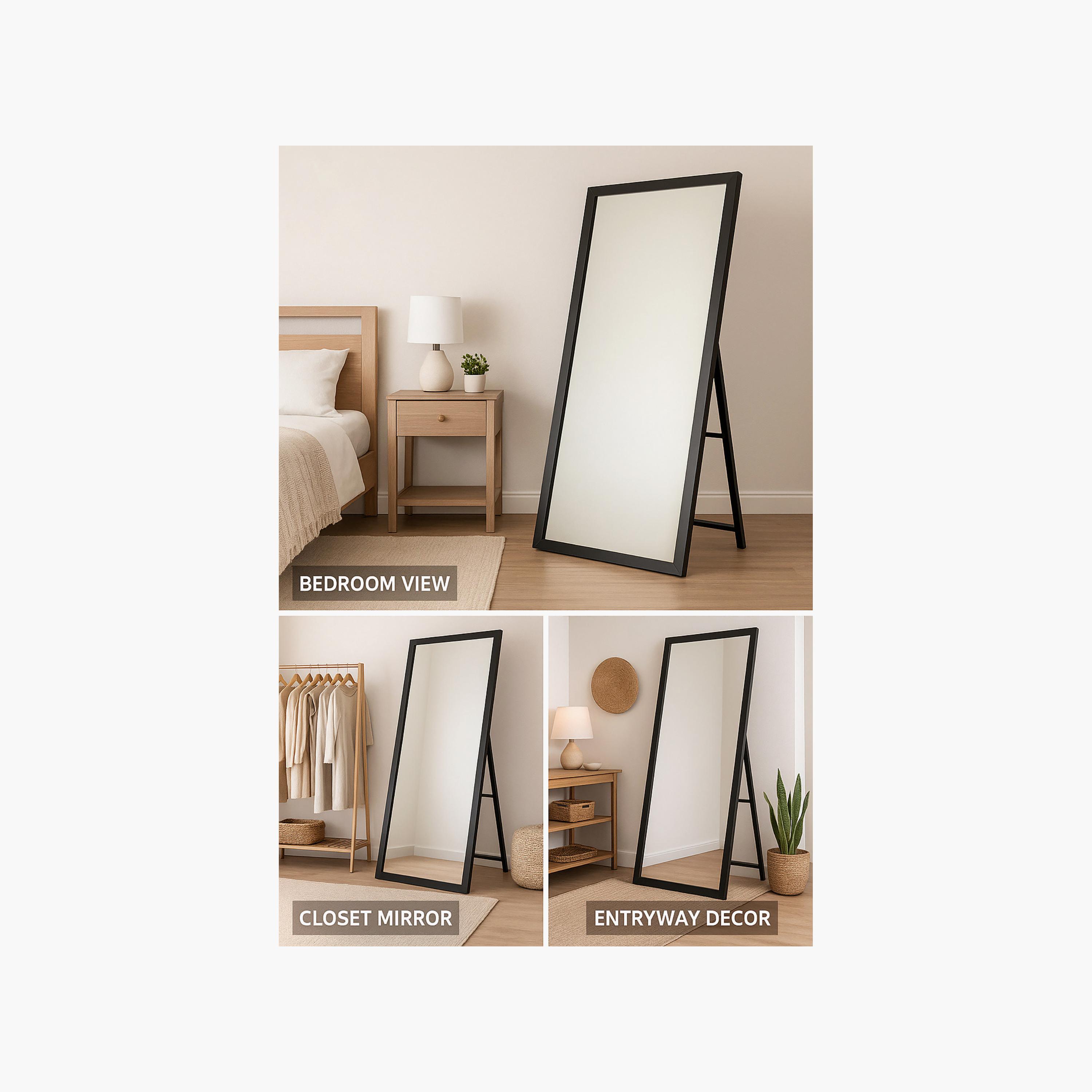 Maria Homes Glass Rectangular Floor Mirror-household-walldecorandmirrors-mirrors-wallmirrors-image-4