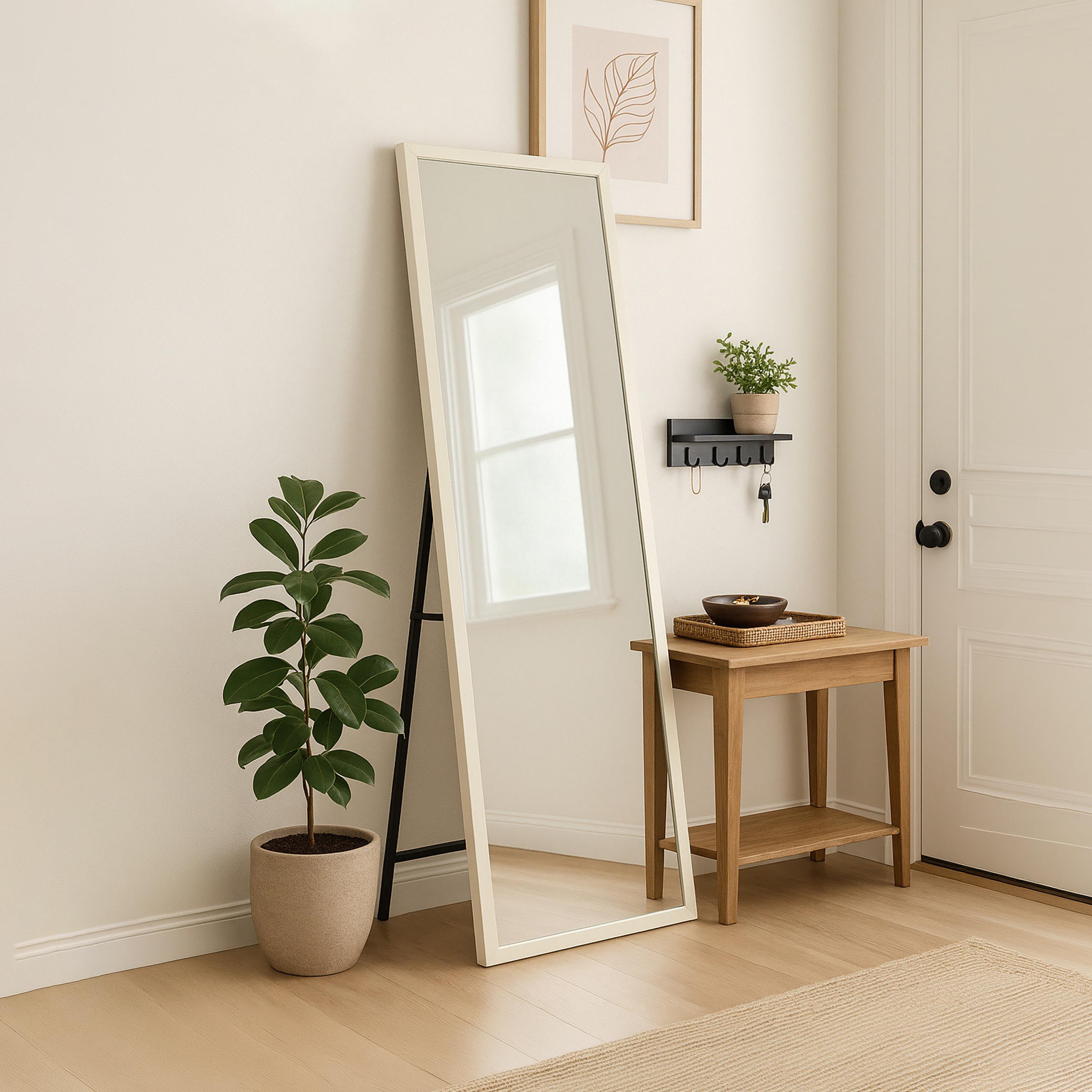 Maria Homes Glass Rectangular Floor Mirror-household-walldecorandmirrors-mirrors-wallmirrors-image-1