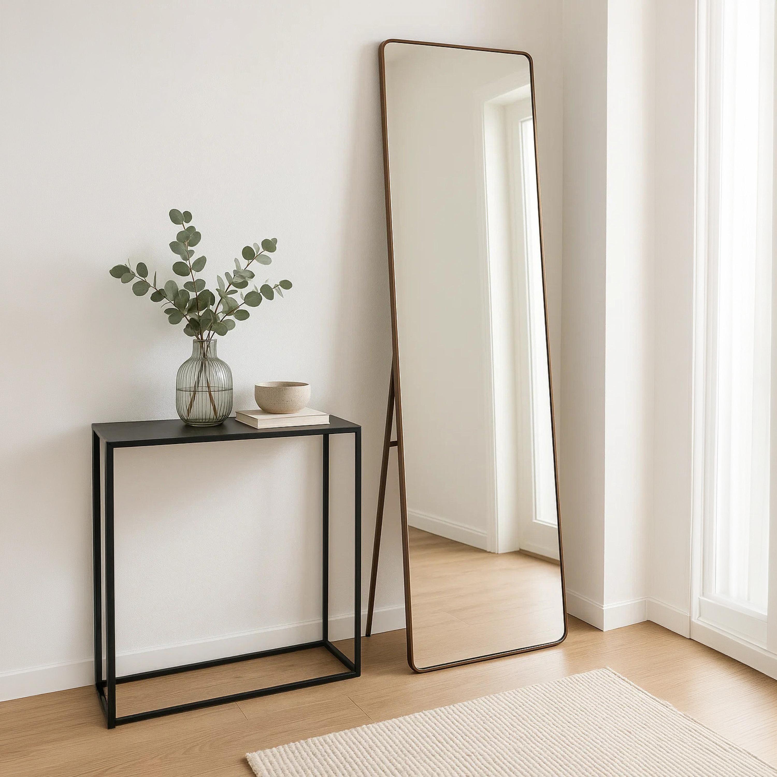 Maria Homes Glass Rectangular Floor Mirror-household-walldecorandmirrors-mirrors-wallmirrors-image-3