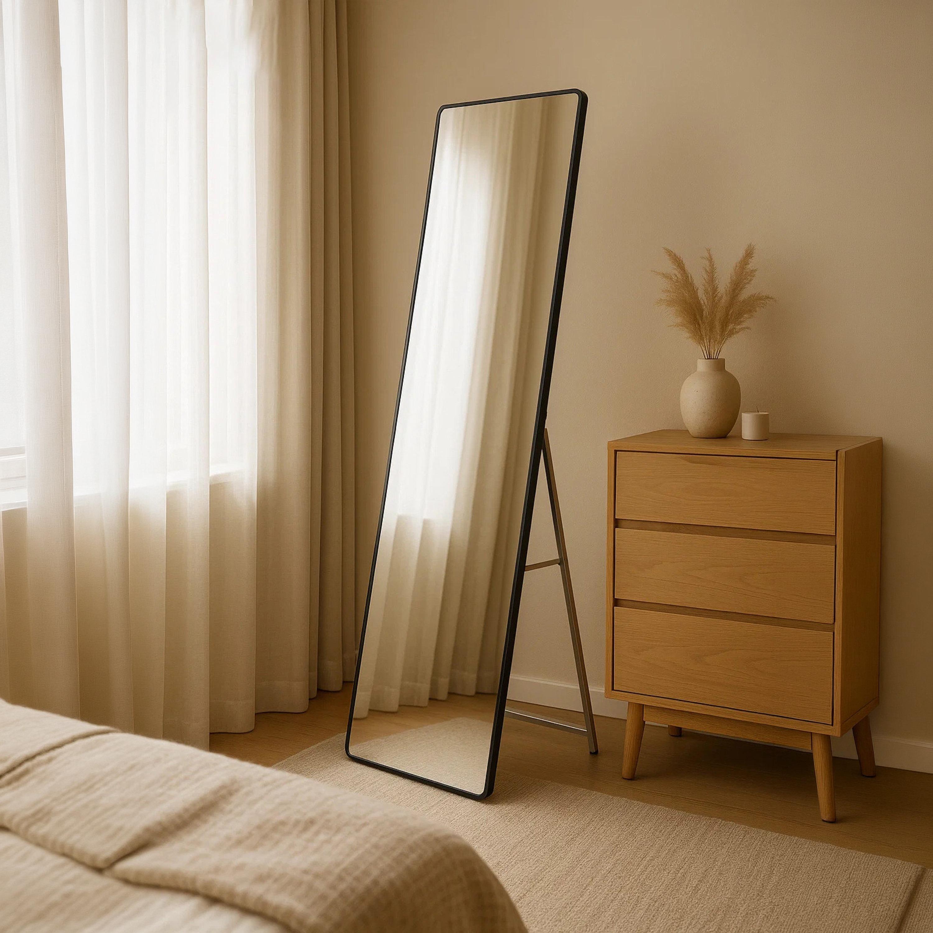 مرآة أرضية مستطيلة من الزجاج من ماريا هومز-household-walldecorandmirrors-mirrors-wallmirrors-image-2