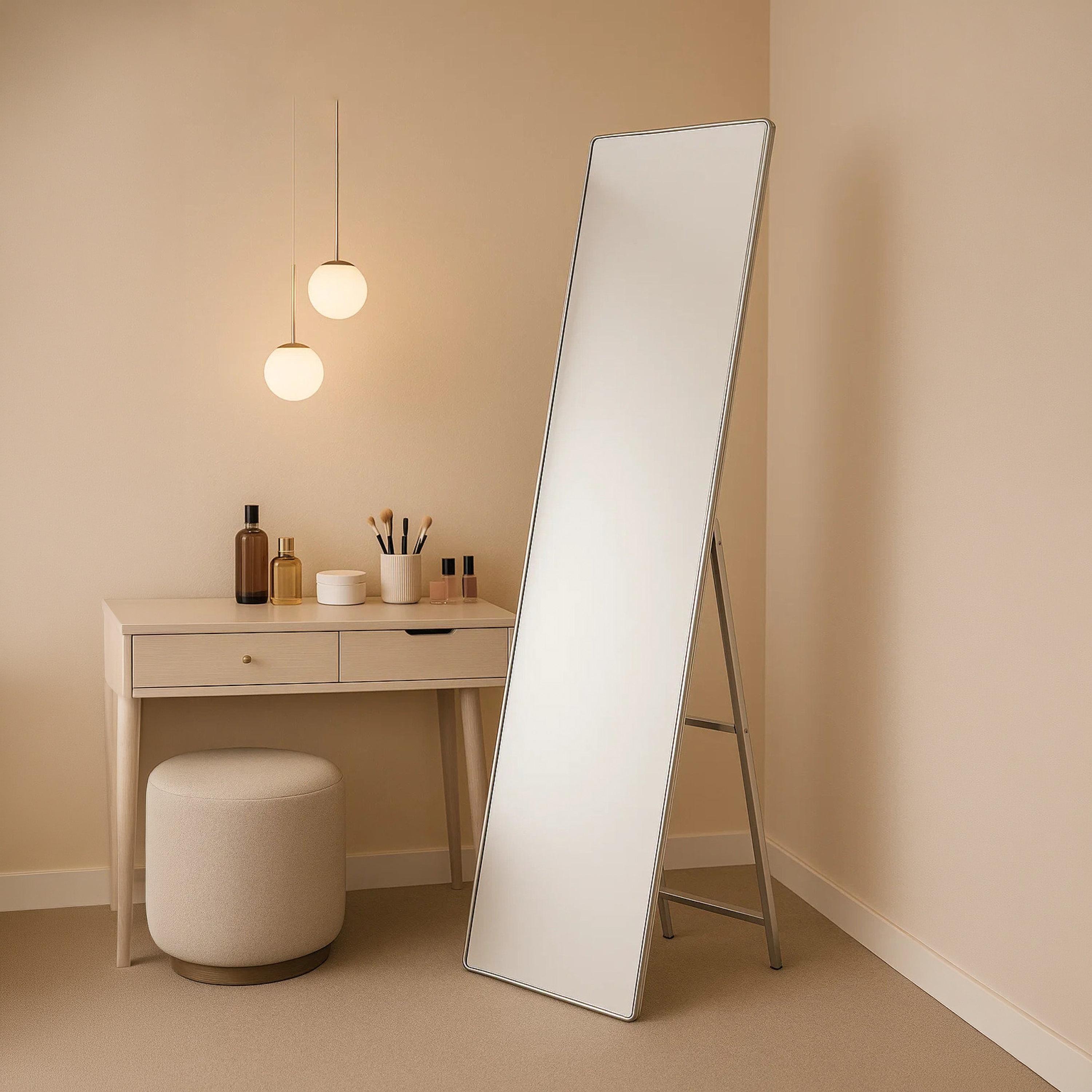 Maria Homes Glass Rectangular Floor Mirror-household-walldecorandmirrors-mirrors-wallmirrors-image-1