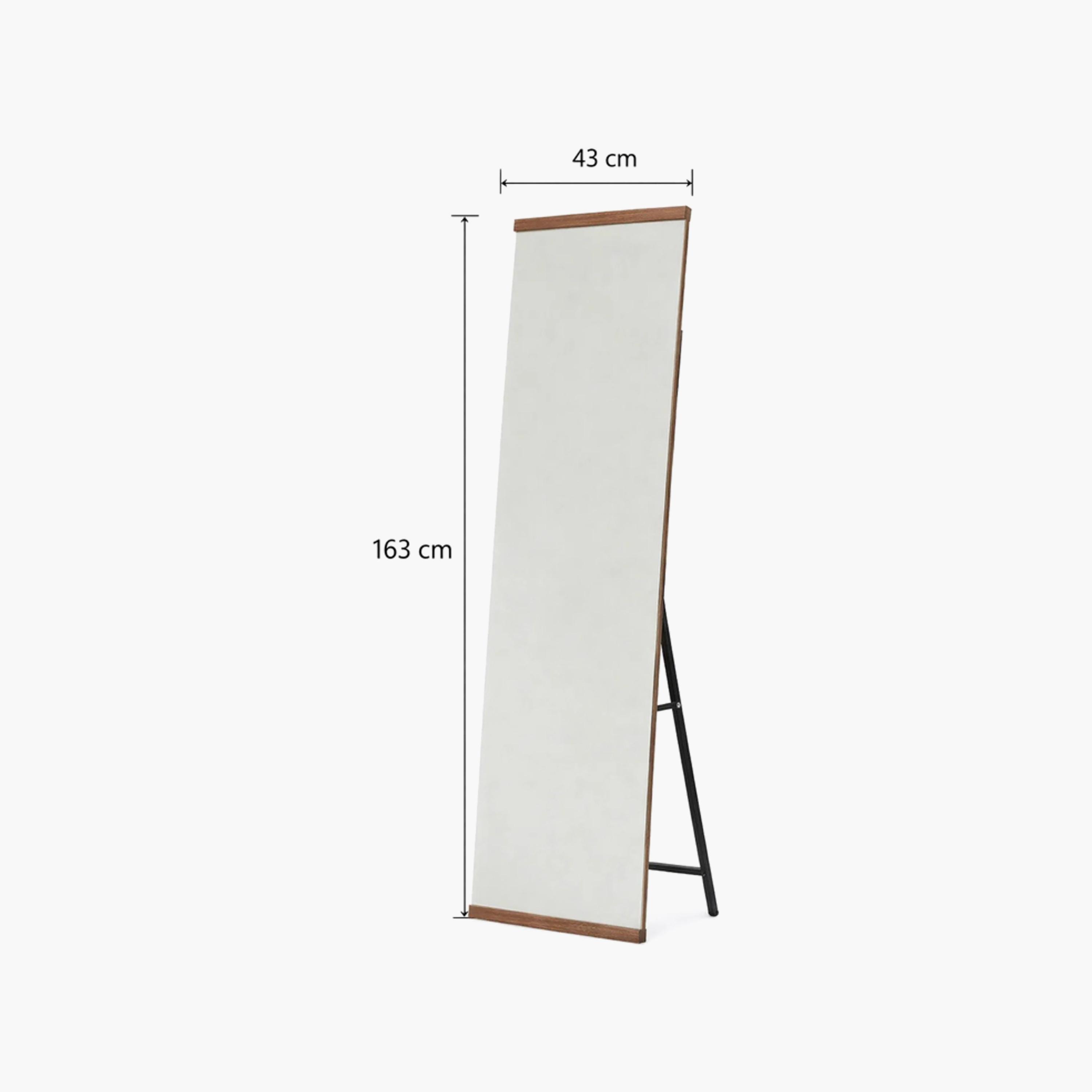 Maria Homes Brown Glass Rectangular Floor Mirror-household-walldecorandmirrors-mirrors-wallmirrors-image-4