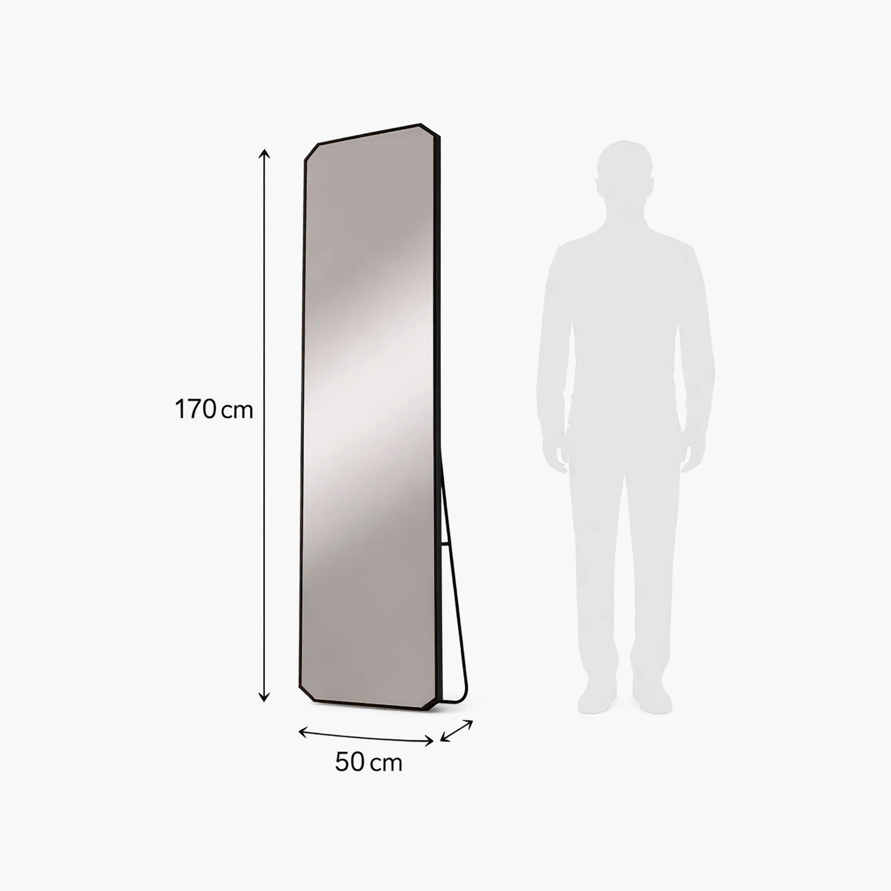 مرآة أرضية مستطيلة زجاجية سوداء من ماريا هومز-household-walldecorandmirrors-mirrors-wallmirrors-image-5