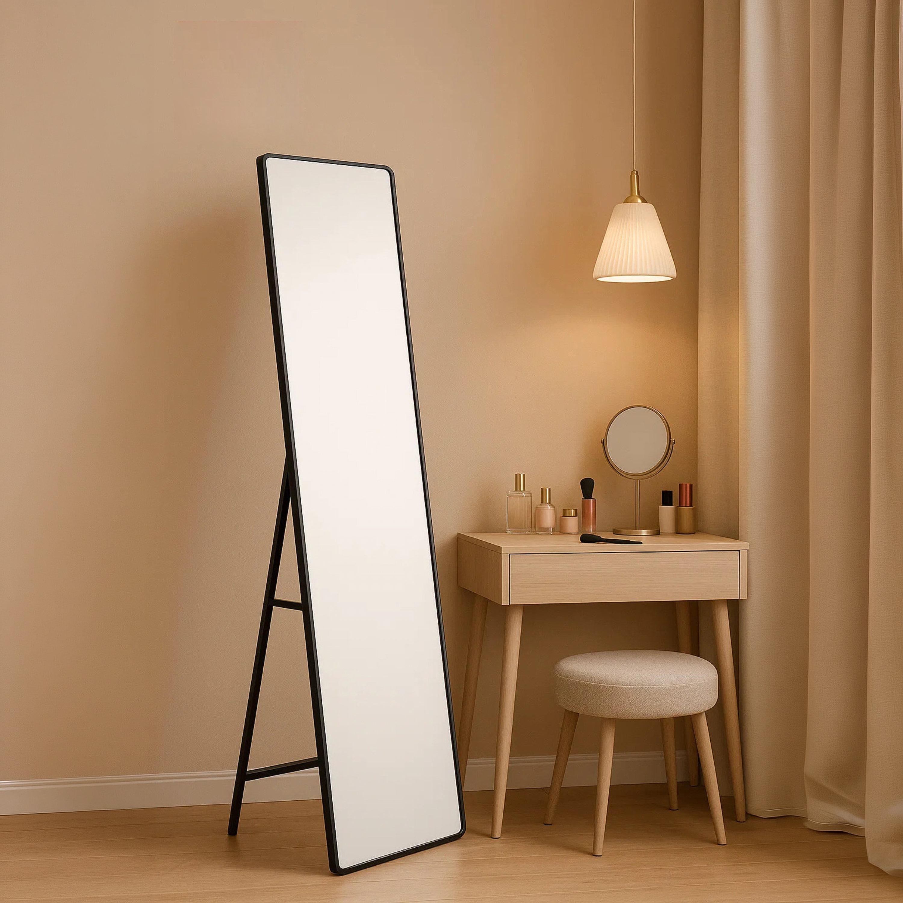 Maria Homes Glass Rectangular Floor Mirror-household-walldecorandmirrors-mirrors-wallmirrors-image-3