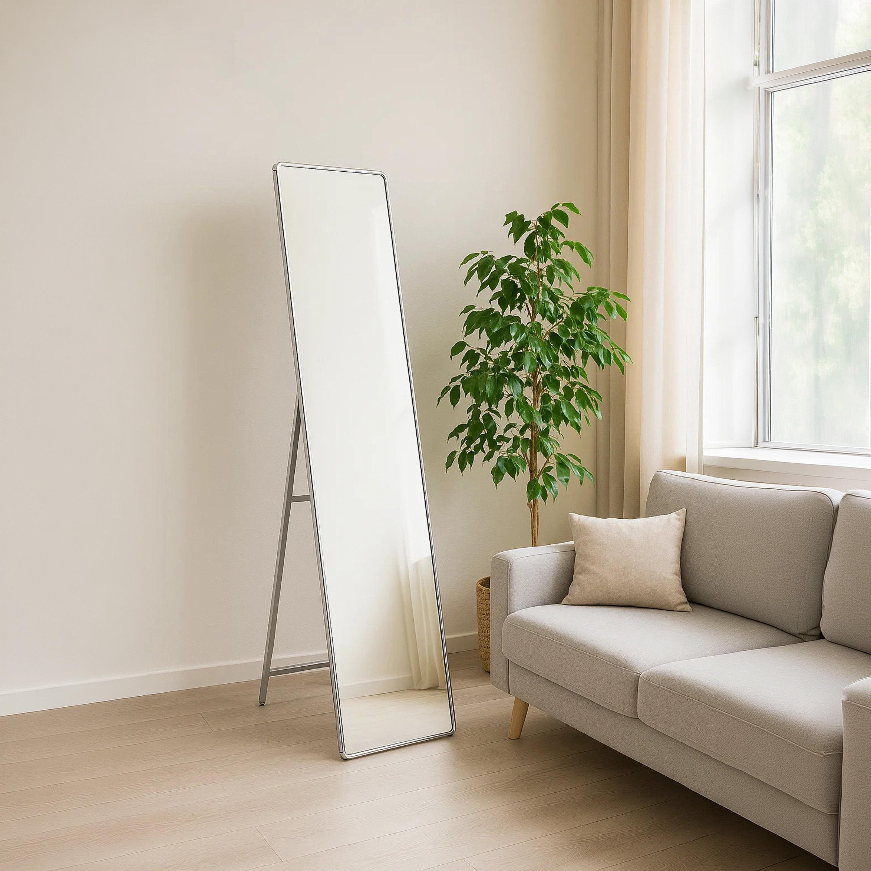 Maria Homes Glass Rectangular Floor Mirror-household-walldecorandmirrors-mirrors-wallmirrors-image-1