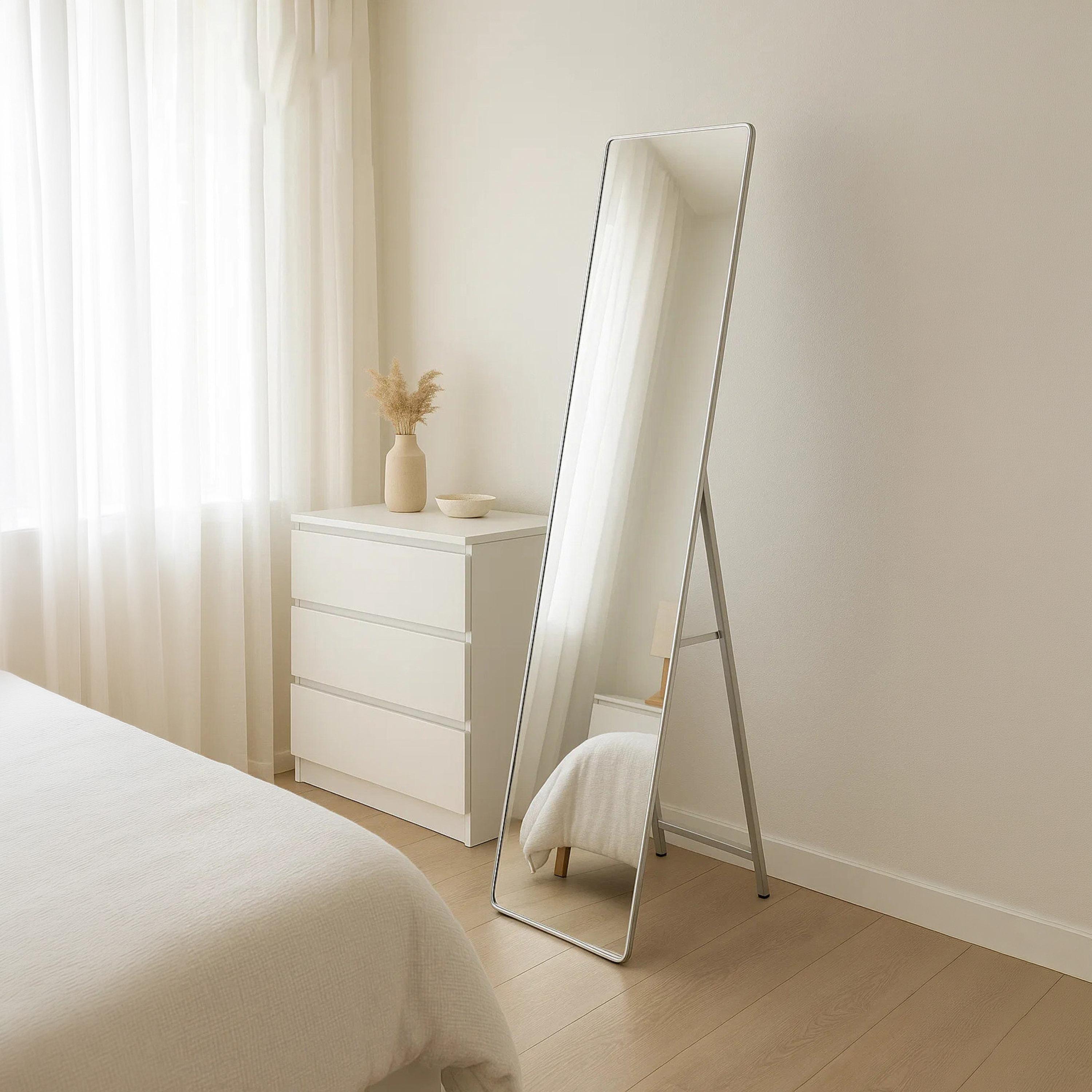 Maria Homes Glass Rectangular Floor Mirror-household-walldecorandmirrors-mirrors-wallmirrors-image-3