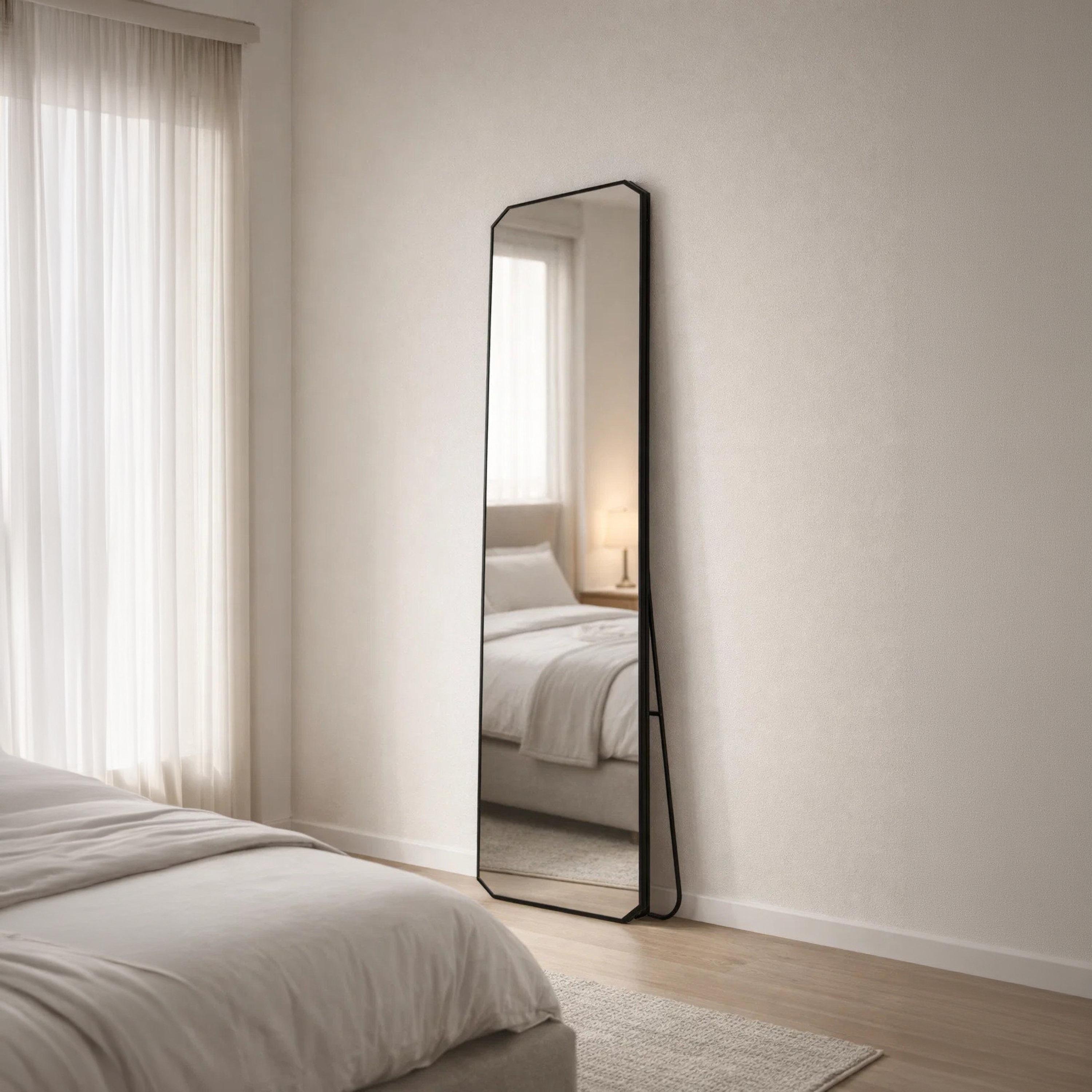 Maria Homes Glass Rectangular Floor Mirror-household-walldecorandmirrors-mirrors-wallmirrors-image-2