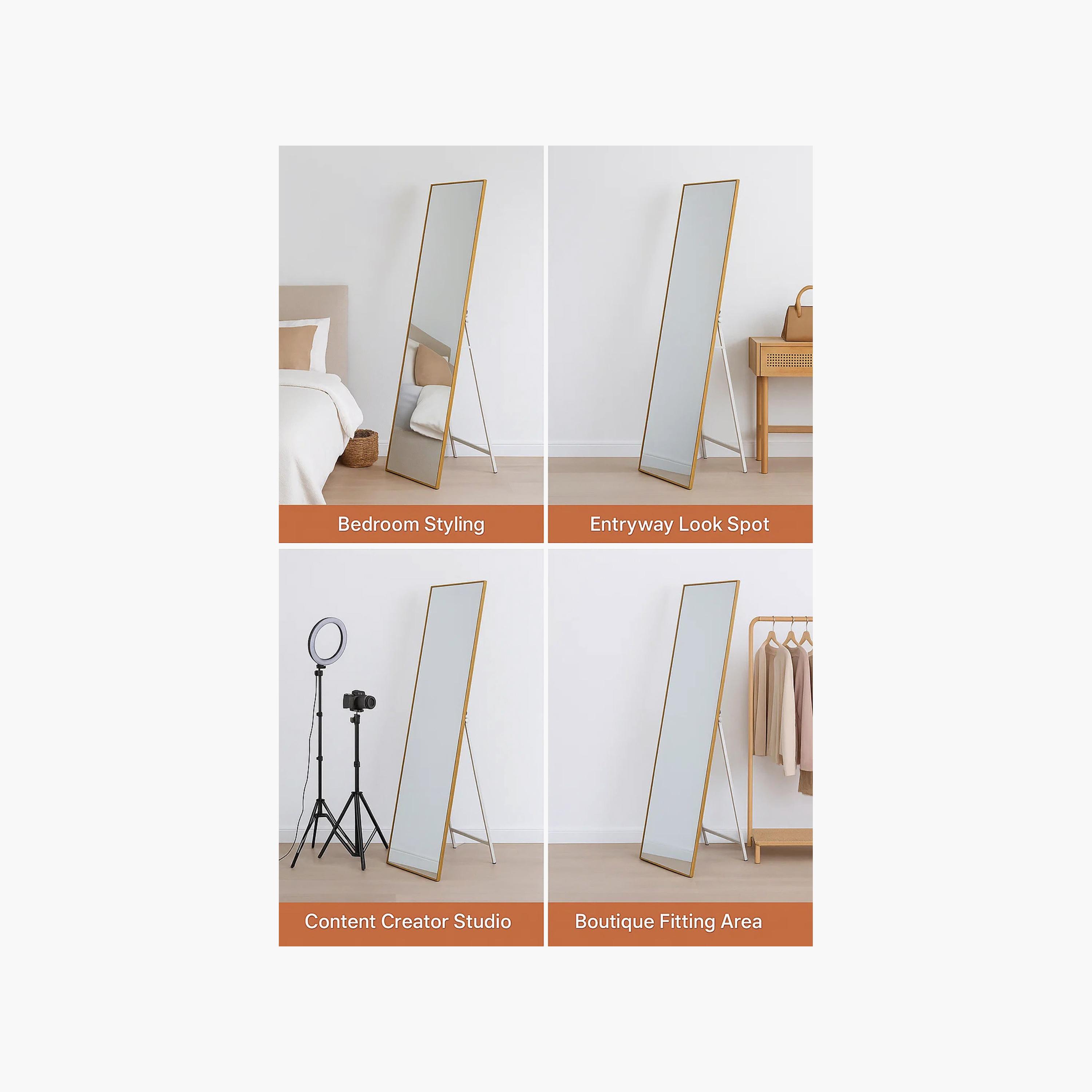 مرآة أرضية مستطيلة من الزجاج بلون الذهب من ماريا هومز-household-walldecorandmirrors-mirrors-wallmirrors-image-4