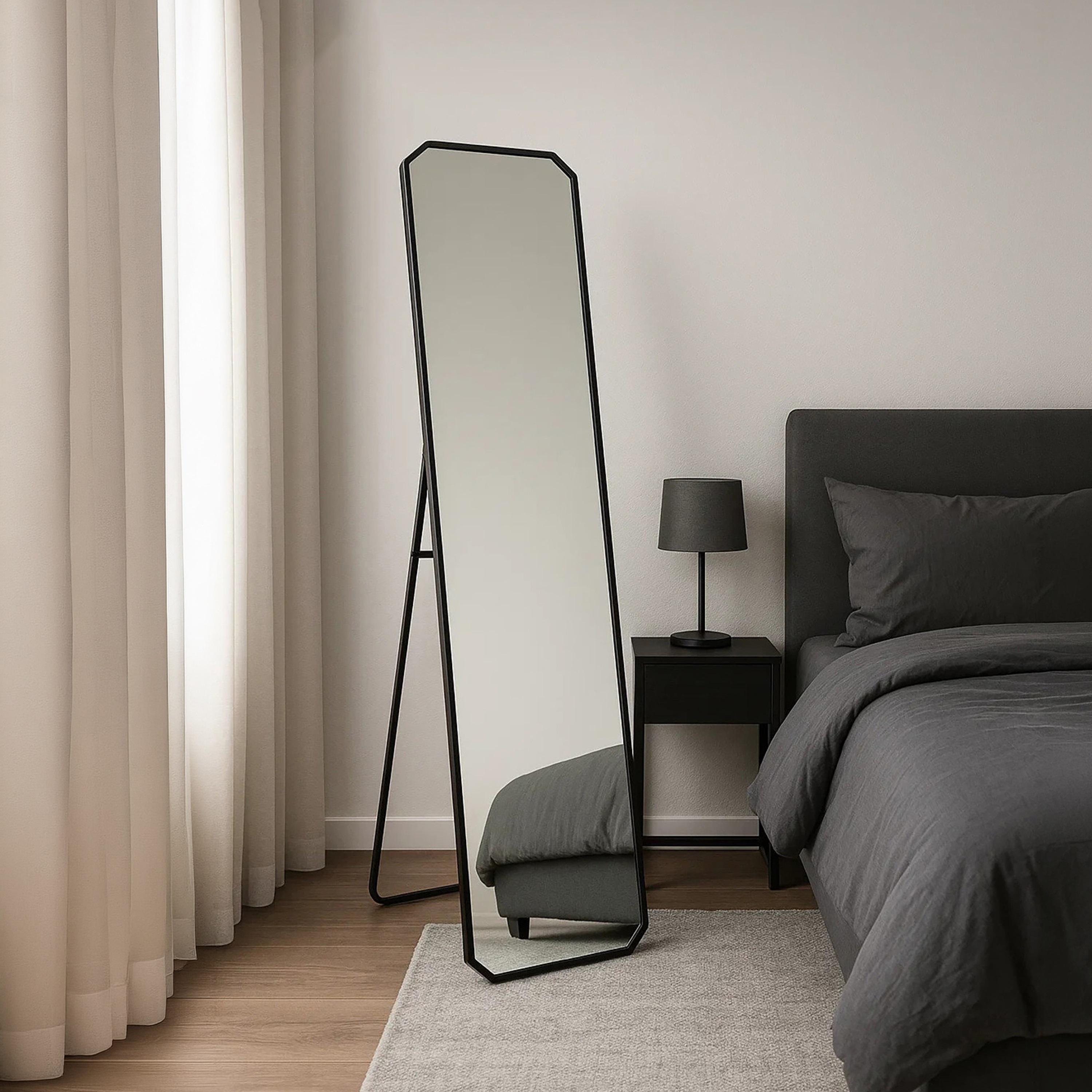 Maria Homes Glass Rectangular Floor Mirror-household-walldecorandmirrors-mirrors-wallmirrors-image-2