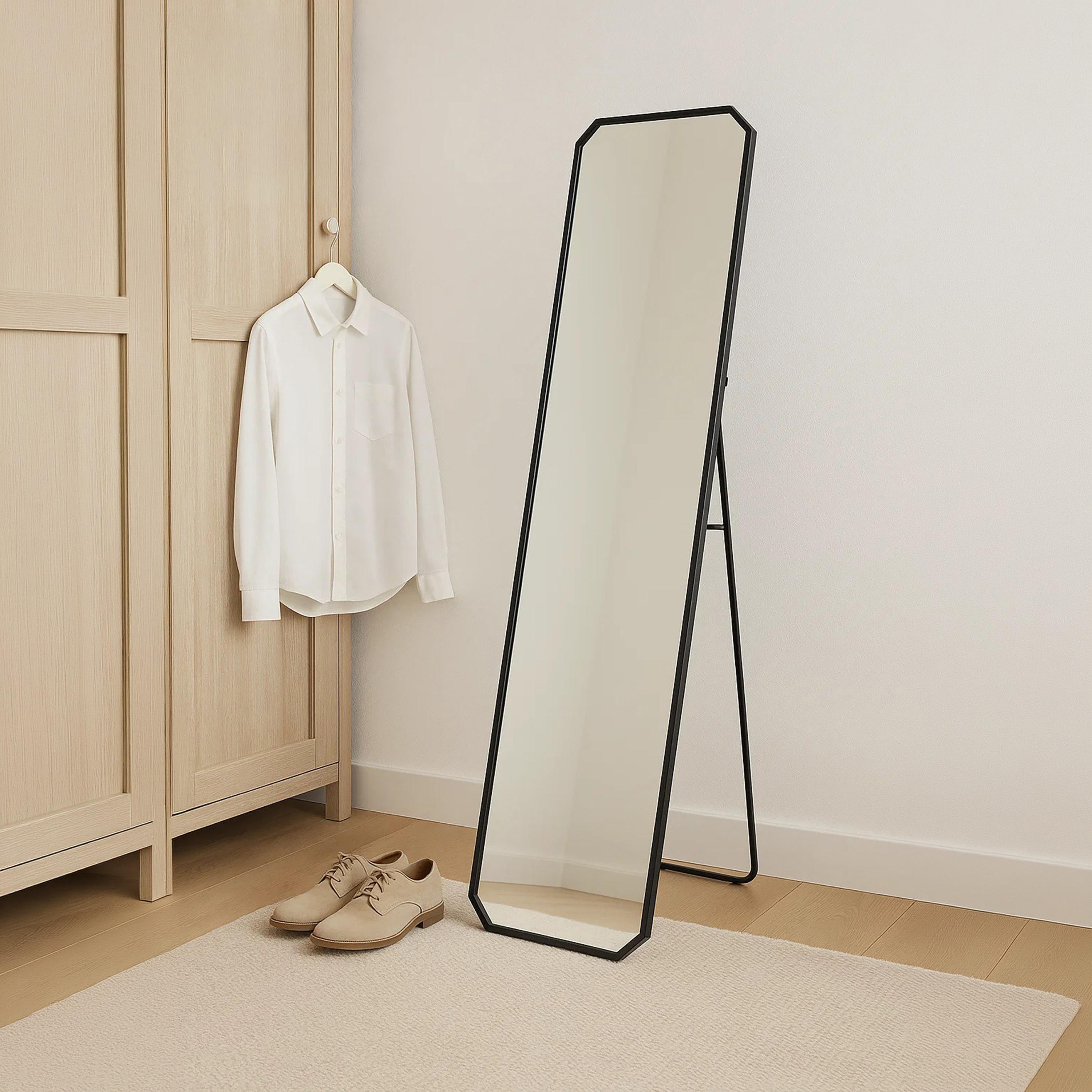 Maria Homes Glass Rectangular Floor Mirror-household-walldecorandmirrors-mirrors-wallmirrors-image-3