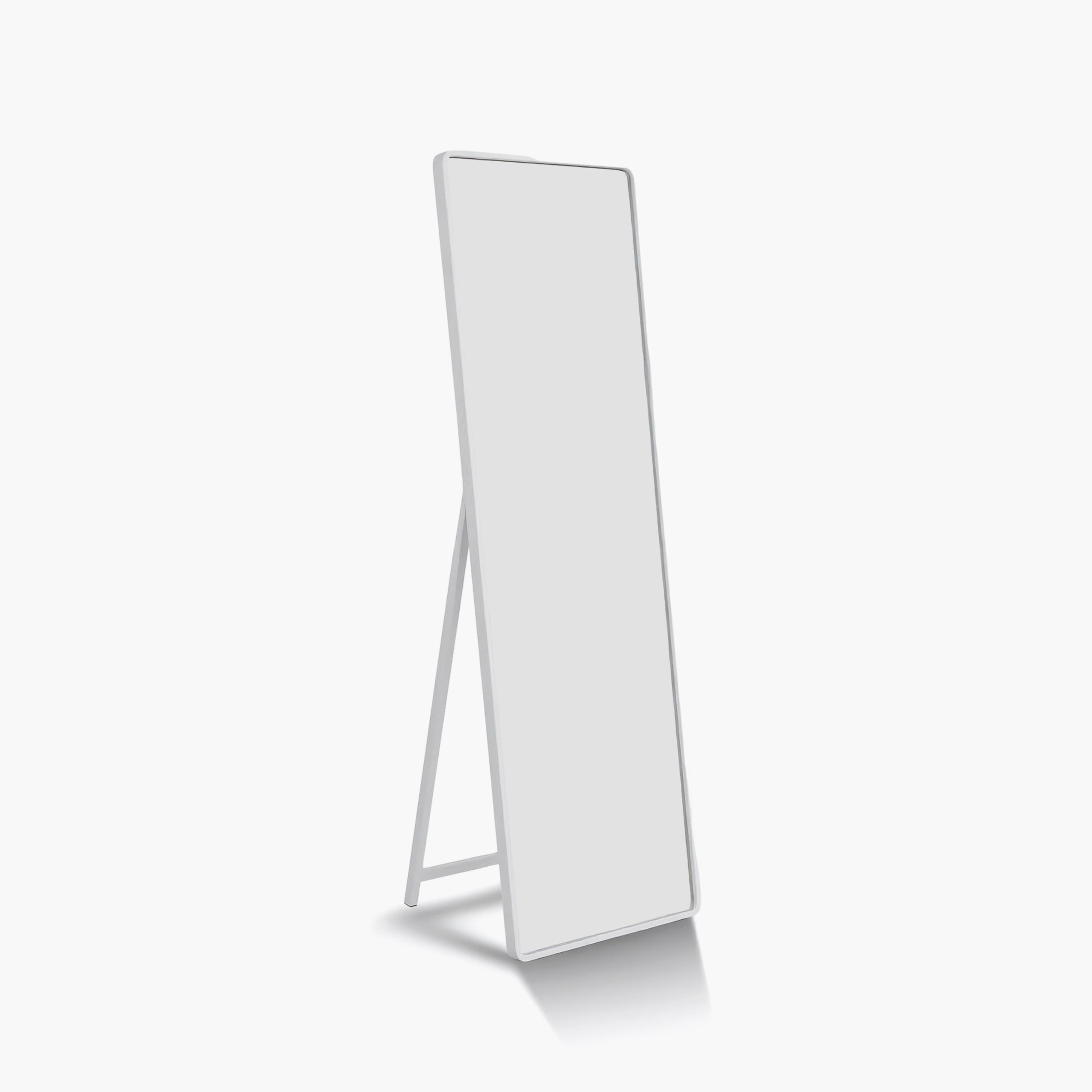 Maria Homes White Glass Rectangular Floor Mirror-household-walldecorandmirrors-mirrors-wallmirrors-image-5
