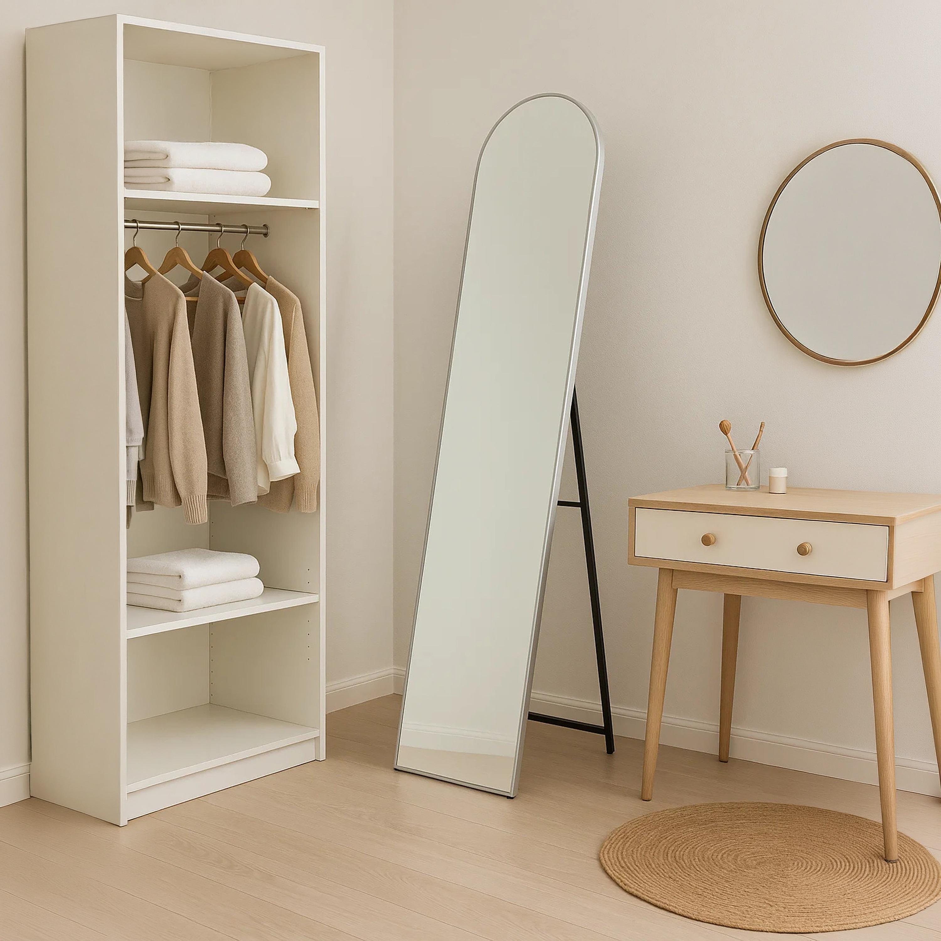 Maria Homes Glass Arched Floor Mirror-household-walldecorandmirrors-mirrors-wallmirrors-image-1