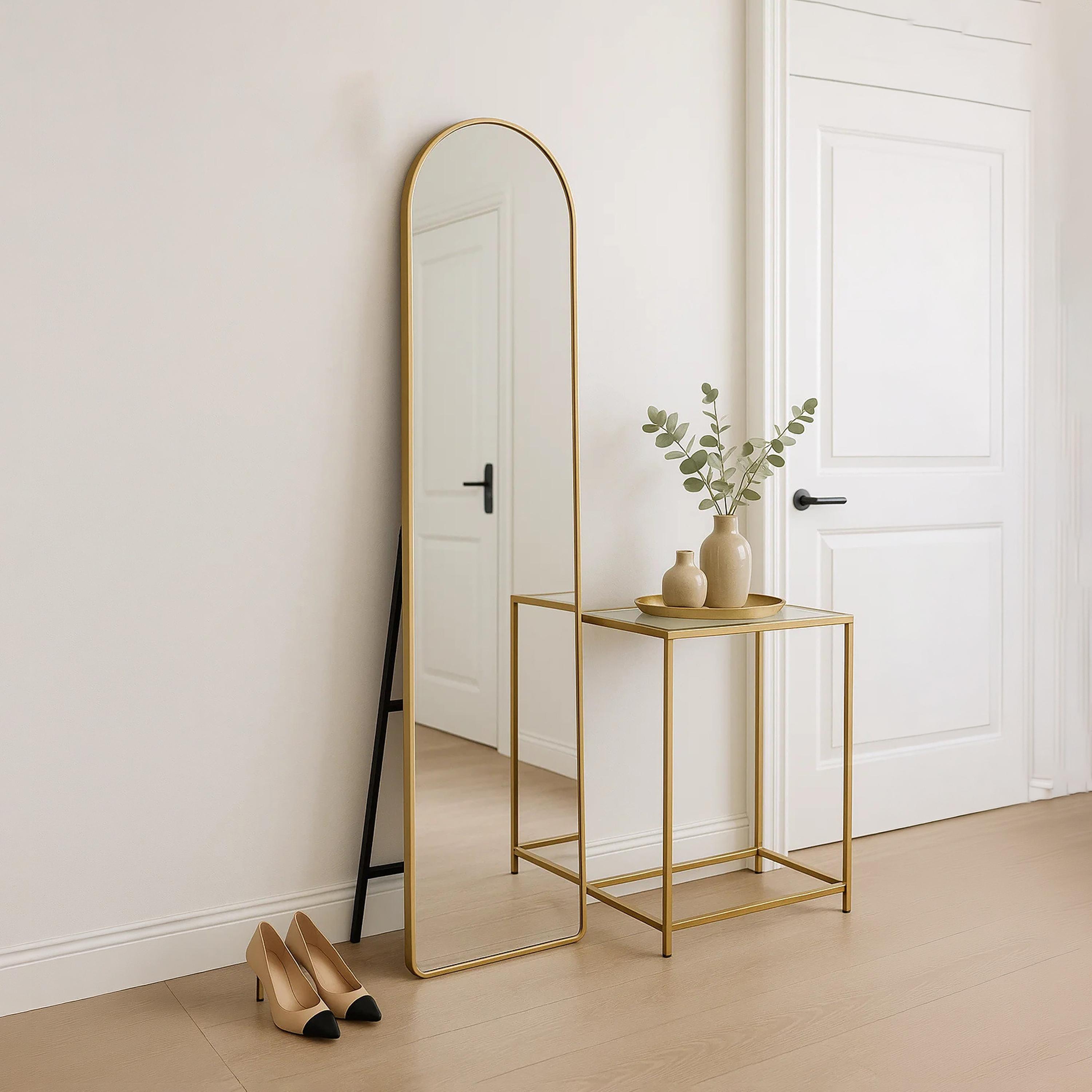 مرآة أرضية زجاجية بتصميم مقوس من ماريا هومز-household-walldecorandmirrors-mirrors-wallmirrors-image-3
