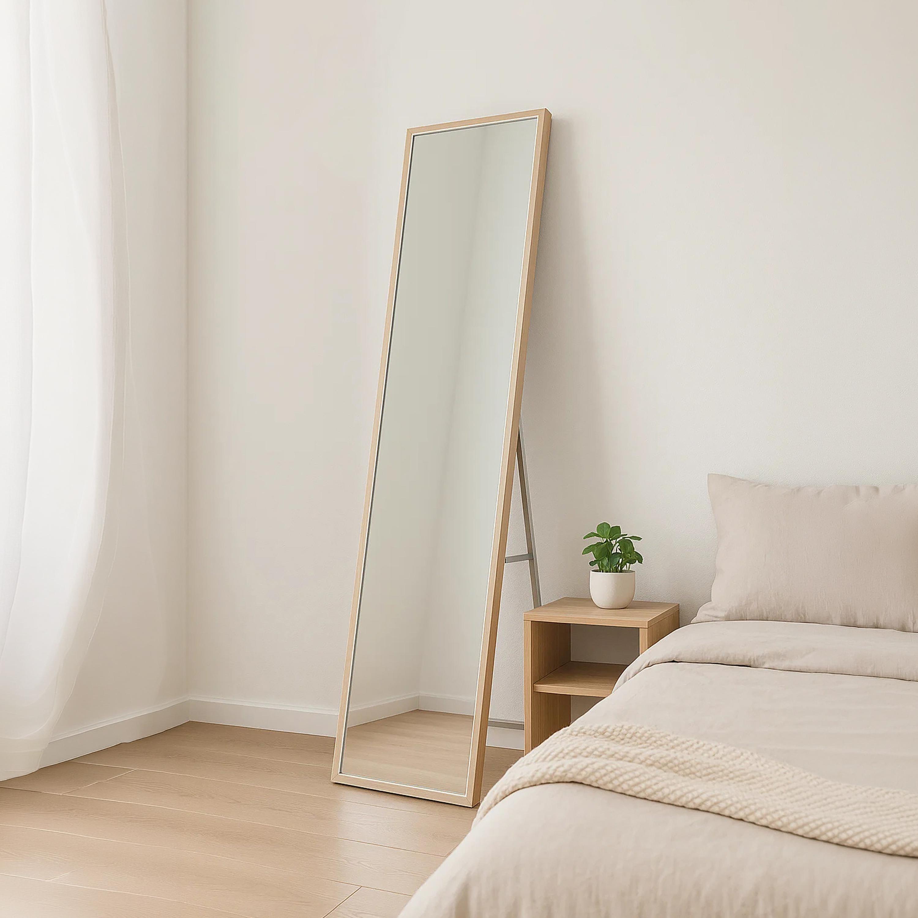 مرآة أرضية مستطيلة زجاجية بني من ماريا هومز-household-walldecorandmirrors-mirrors-wallmirrors-image-1