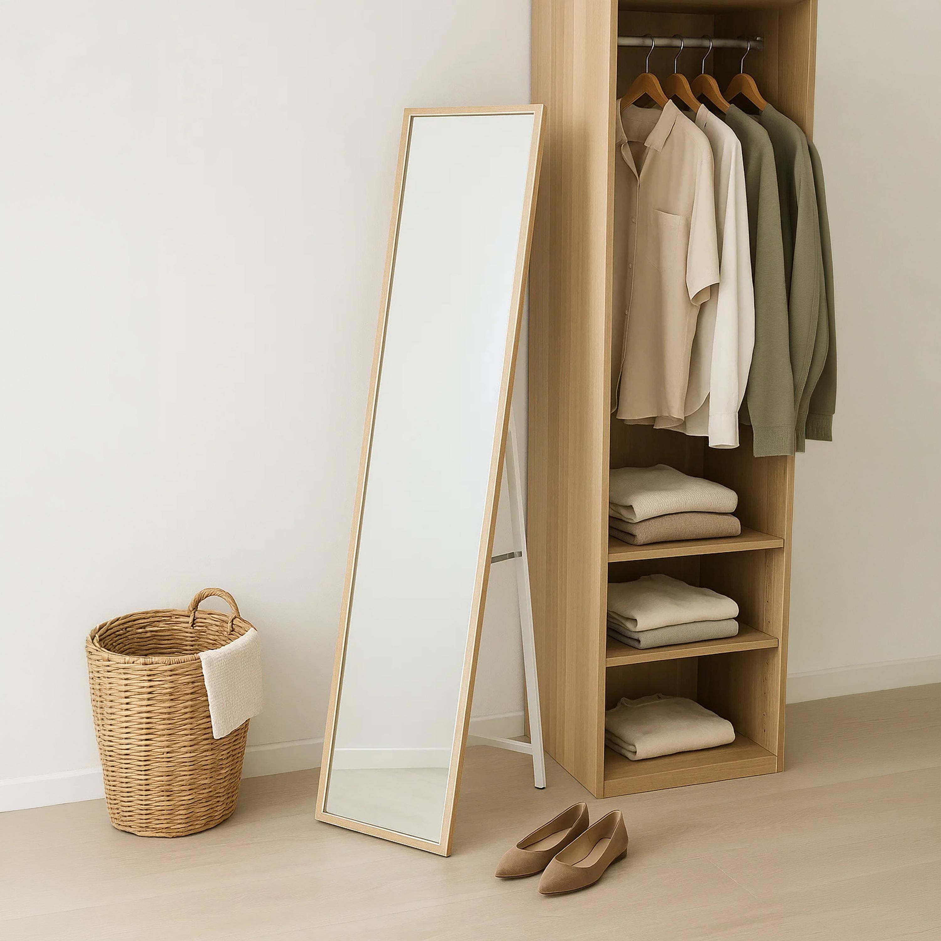 مرآة أرضية مستطيلة زجاجية بني من ماريا هومز-household-walldecorandmirrors-mirrors-wallmirrors-image-2
