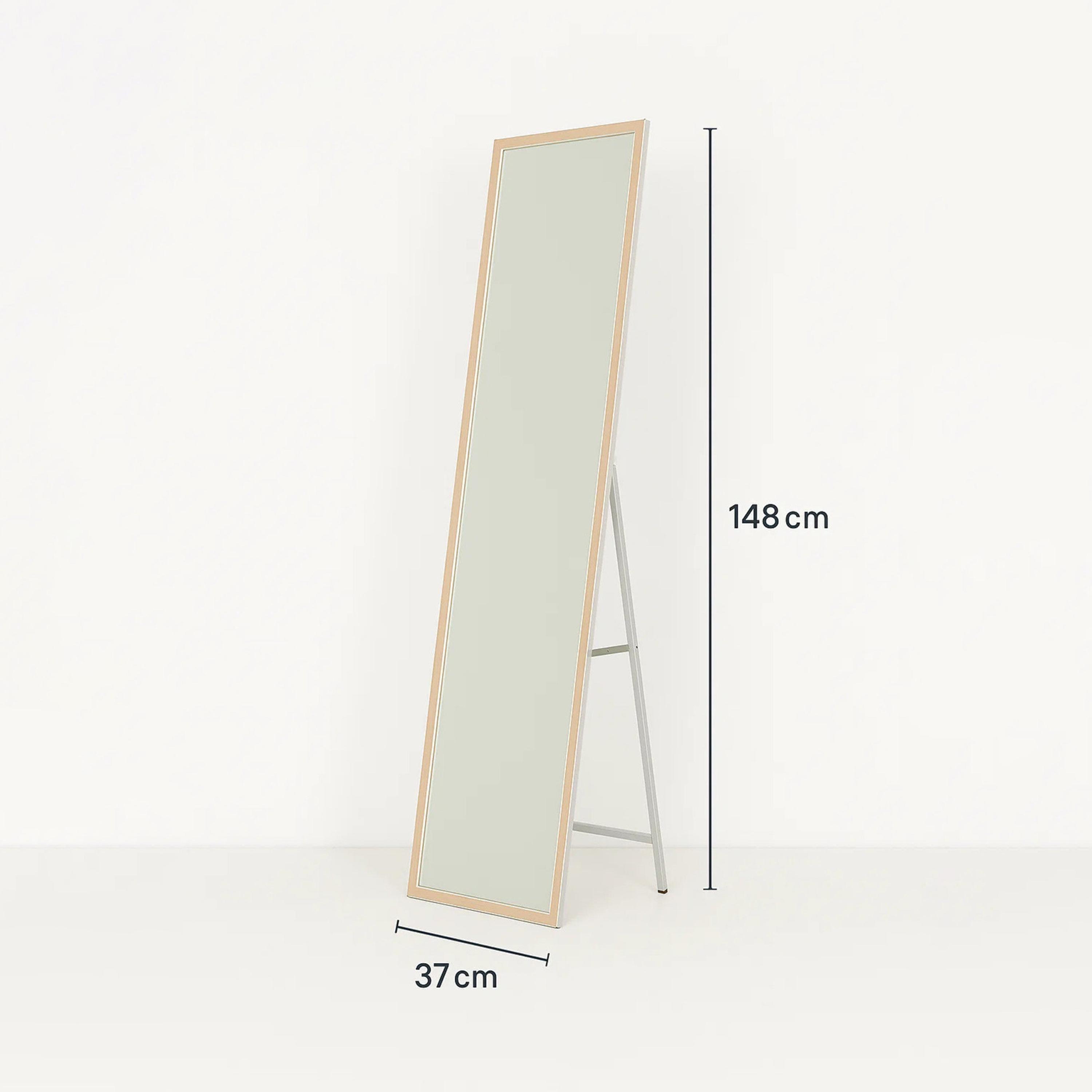 مرآة أرضية مستطيلة زجاجية بني من ماريا هومز-household-walldecorandmirrors-mirrors-wallmirrors-image-6