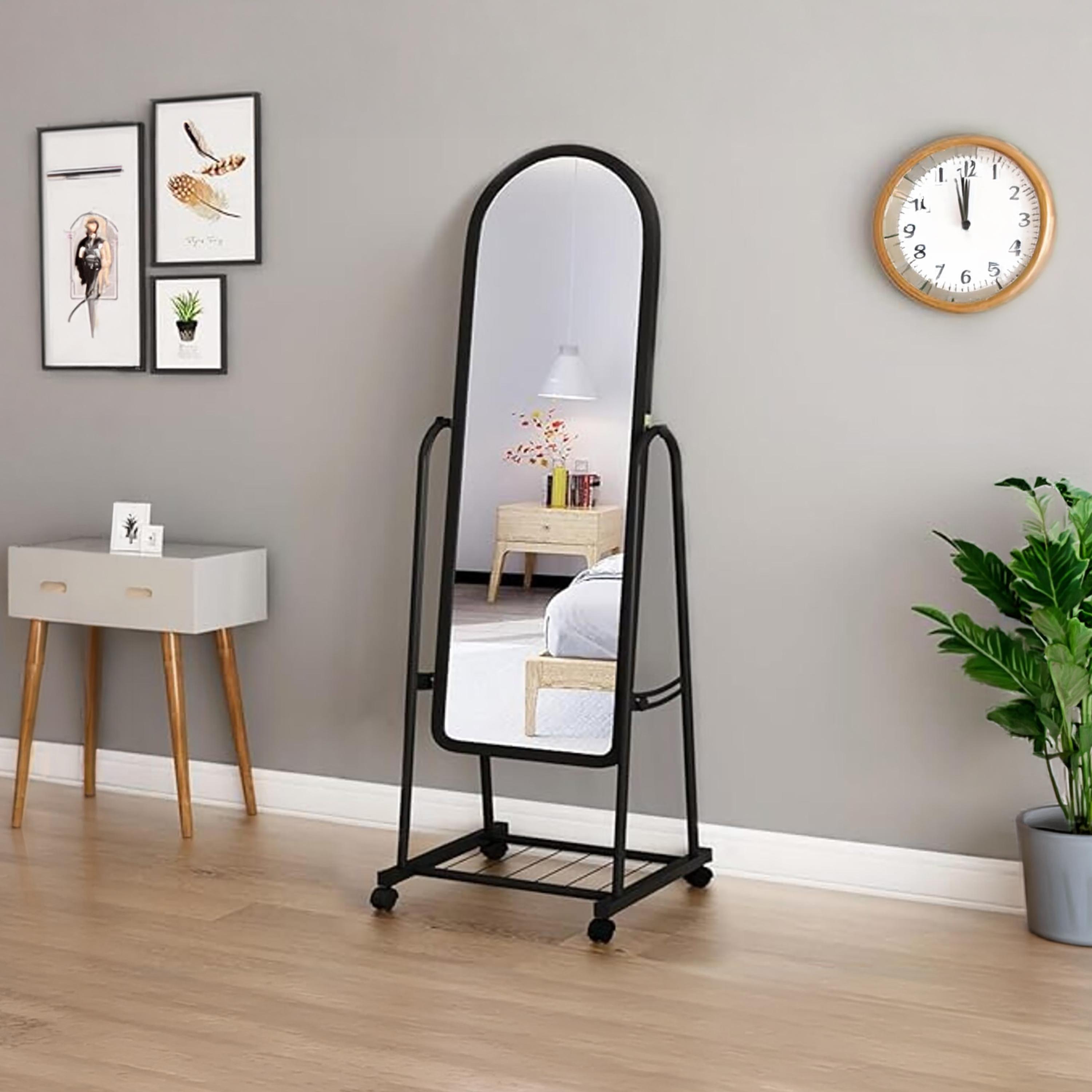 Maria Homes Glass Arch Floor Mirror-household-walldecorandmirrors-mirrors-wallmirrors-image-1