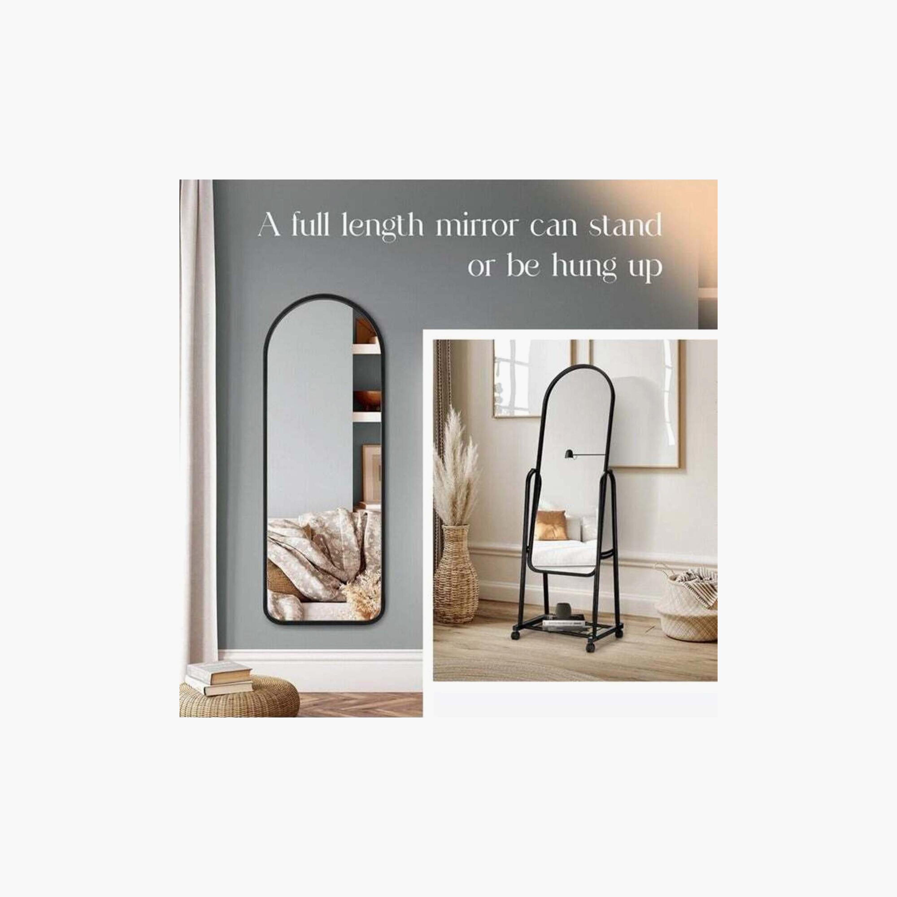 Maria Homes Glass Arch Floor Mirror-household-walldecorandmirrors-mirrors-wallmirrors-image-4