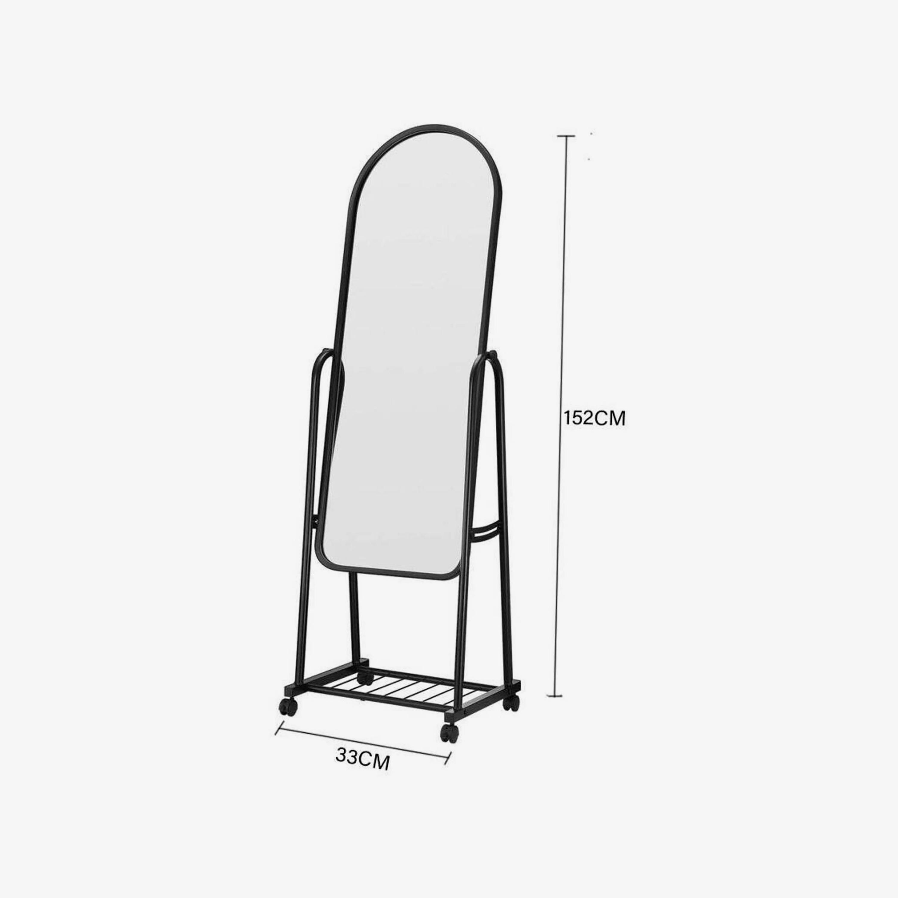 مرآة أرضية زجاجية بتصميم قوس من ماريا هومز-household-walldecorandmirrors-mirrors-wallmirrors-image-6