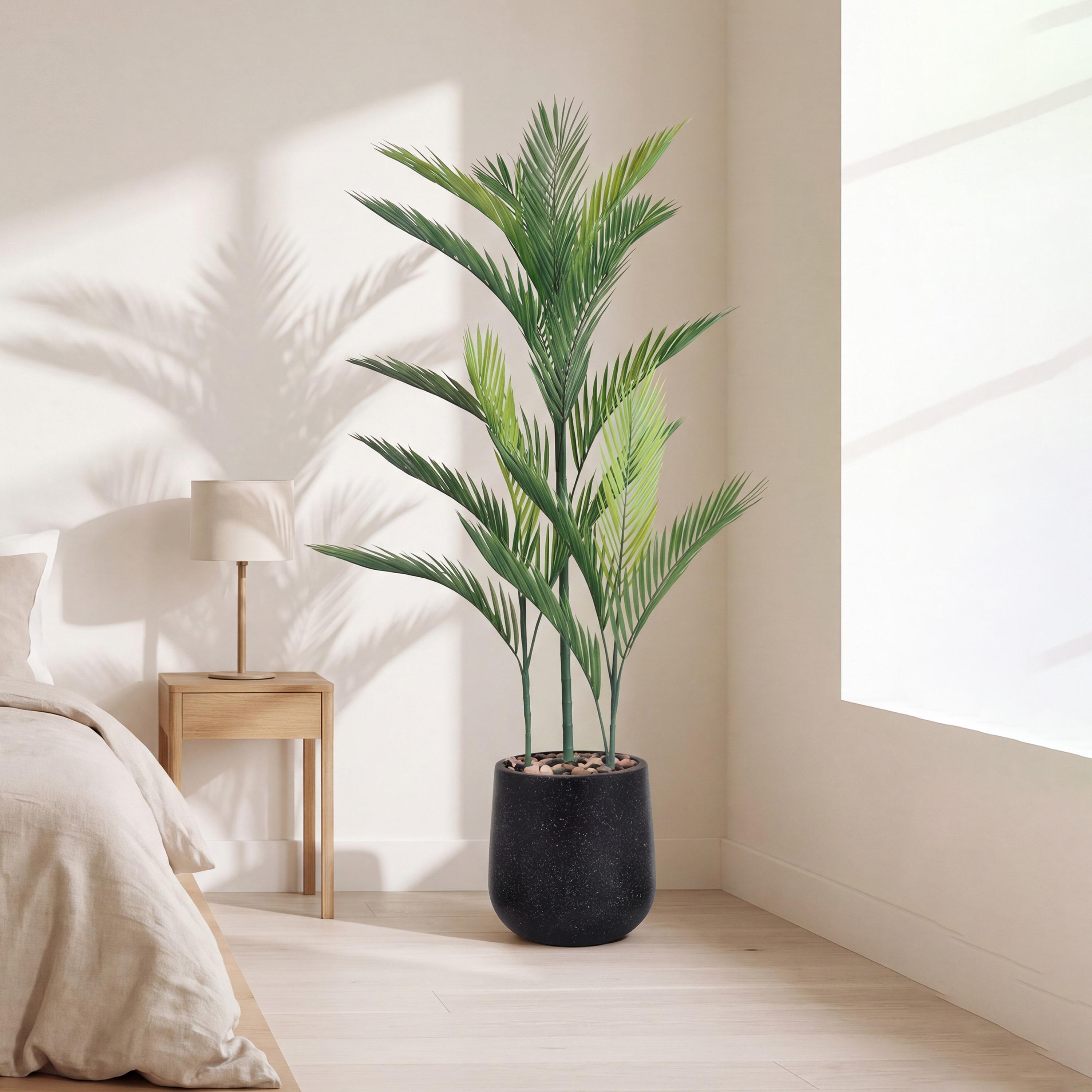نبتة أريكا بالم صناعية بأصيص من ماريا هومز-household-gardenandoutdoor-artificialflowersandplants-flowers-image-1