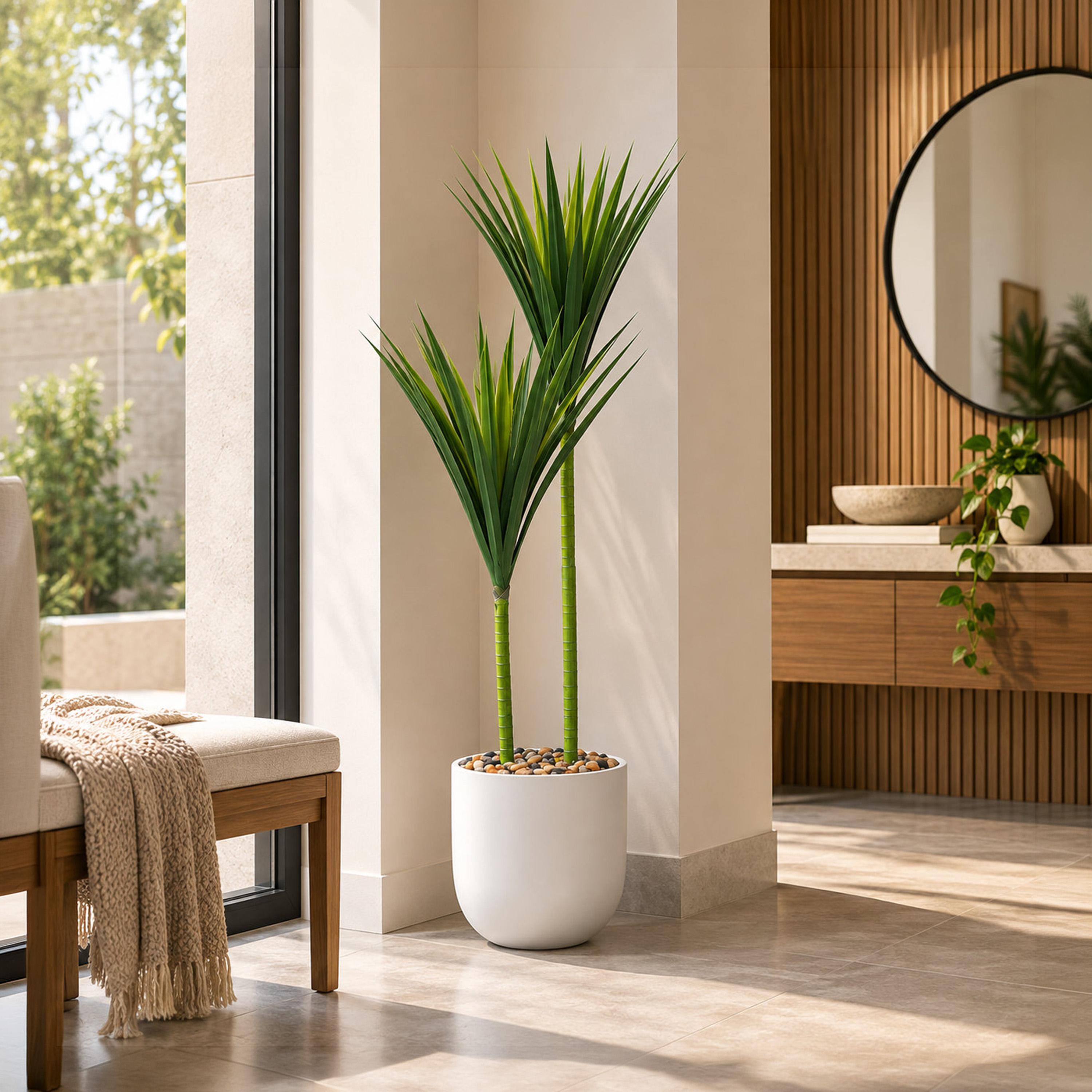 Maria Homes Potted Artificial Yucca Plant-household-gardenandoutdoor-artificialflowersandplants-flowers-image-1