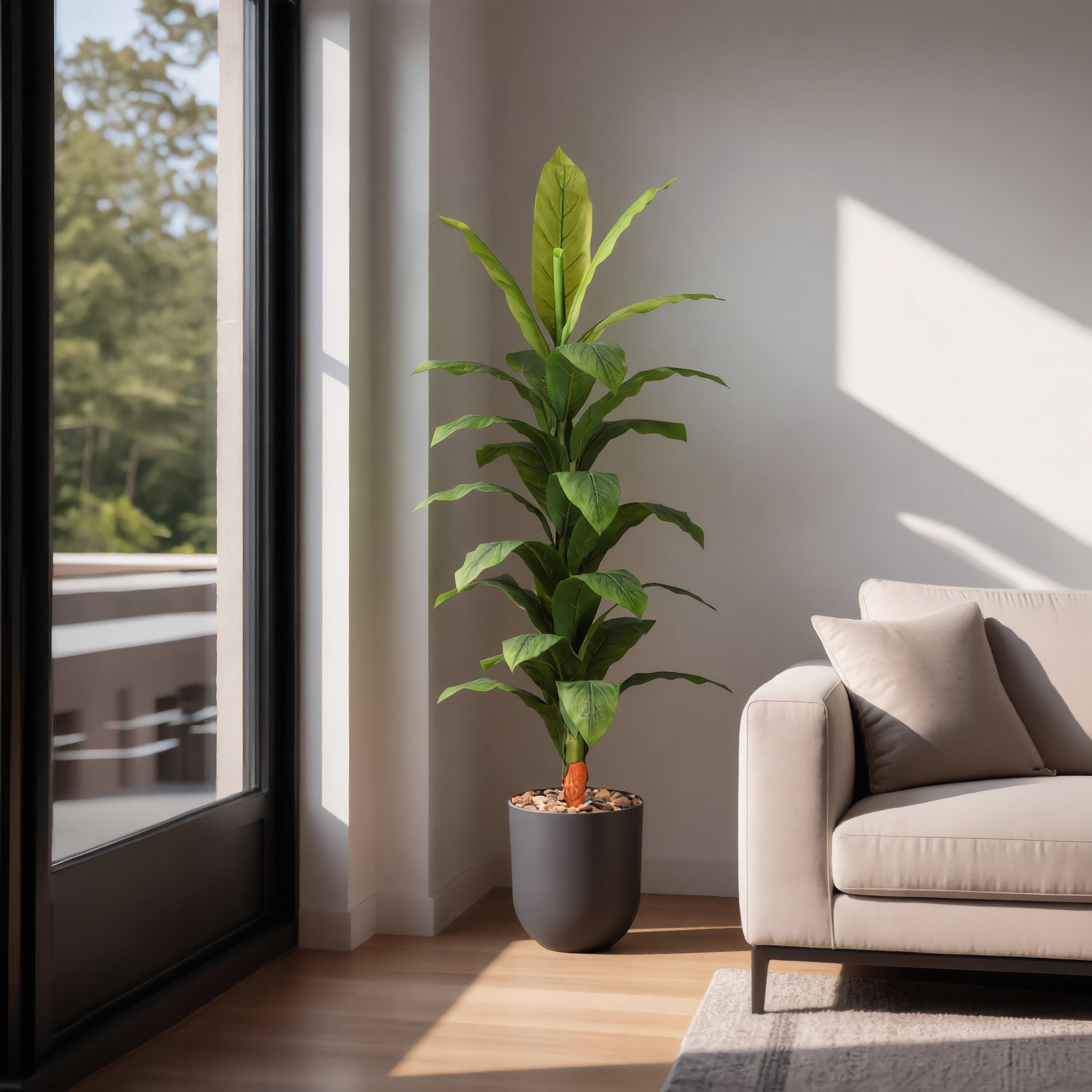 Maria Homes Potted Artificial Banana Plant-household-gardenandoutdoor-artificialflowersandplants-flowers-image-1