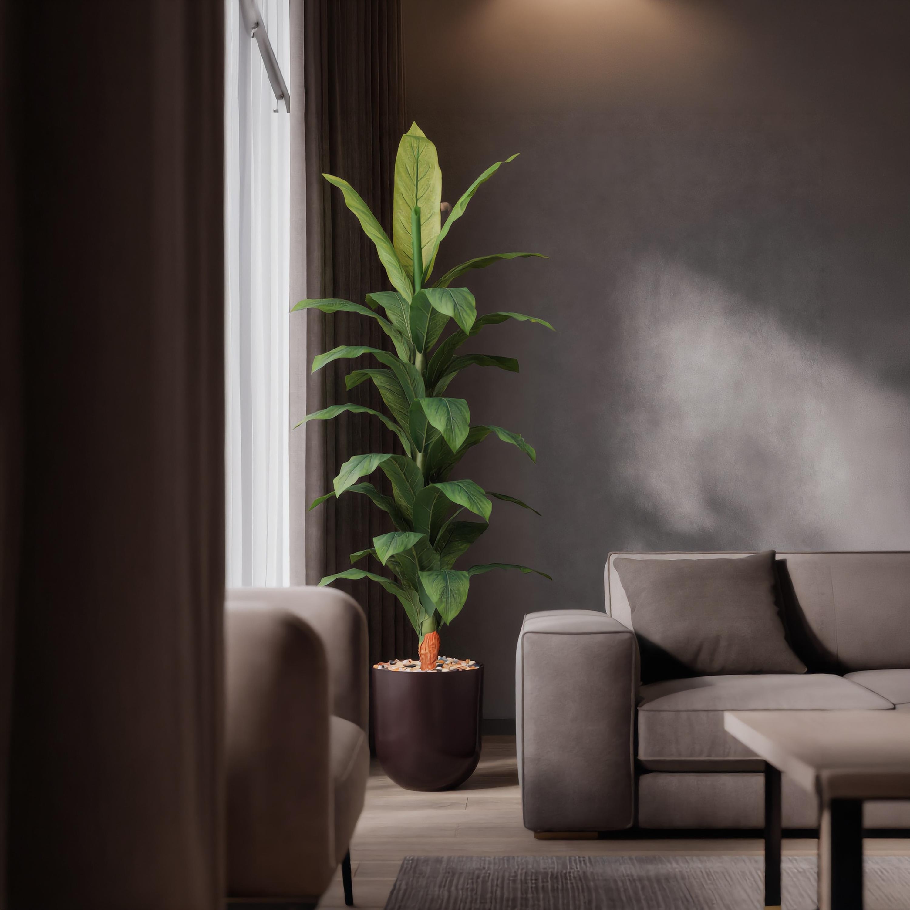 Maria Homes Potted Artificial Banana Plant-household-gardenandoutdoor-artificialflowersandplants-flowers-image-1