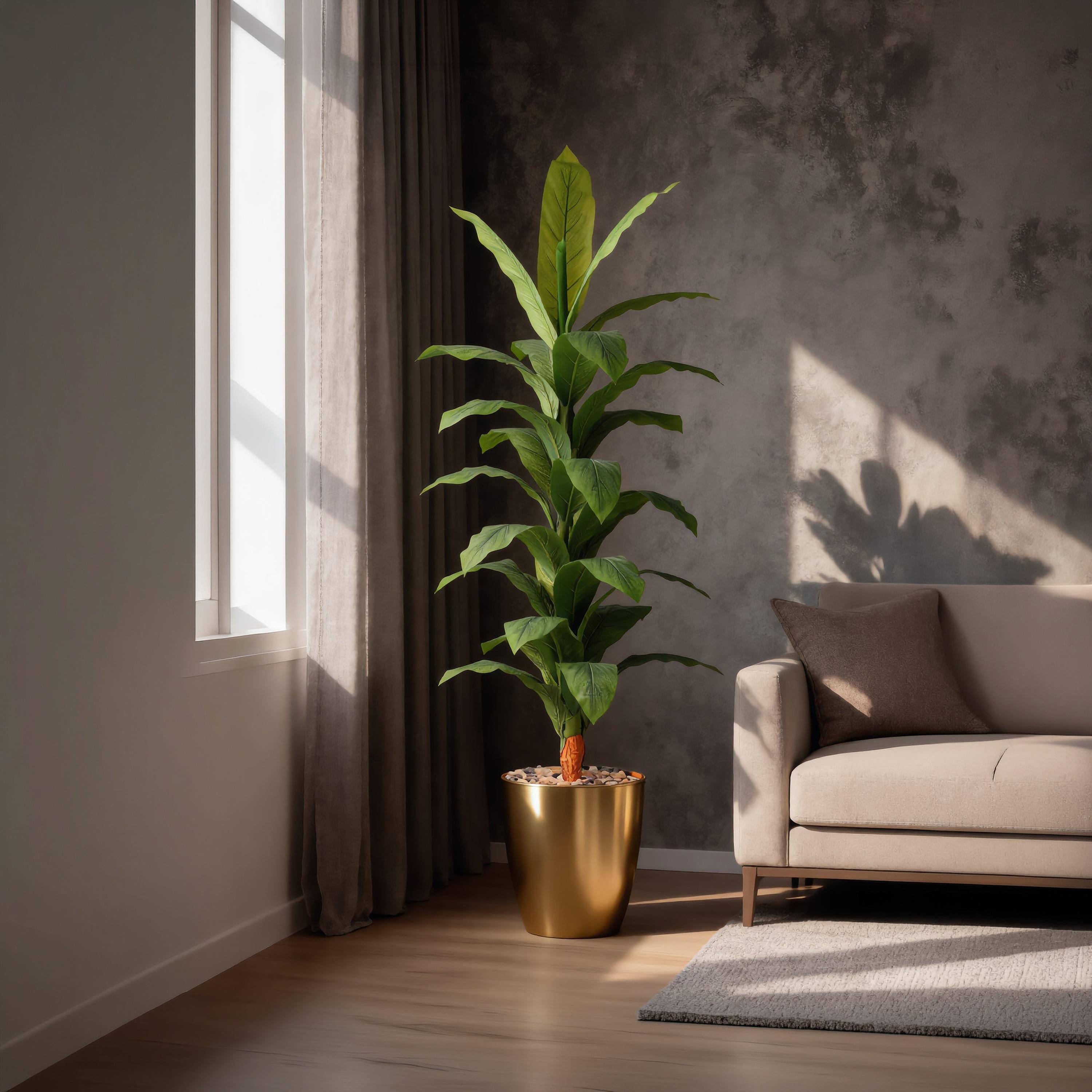 Maria Homes Potted Artificial Banana Plant-household-gardenandoutdoor-artificialflowersandplants-flowers-image-1