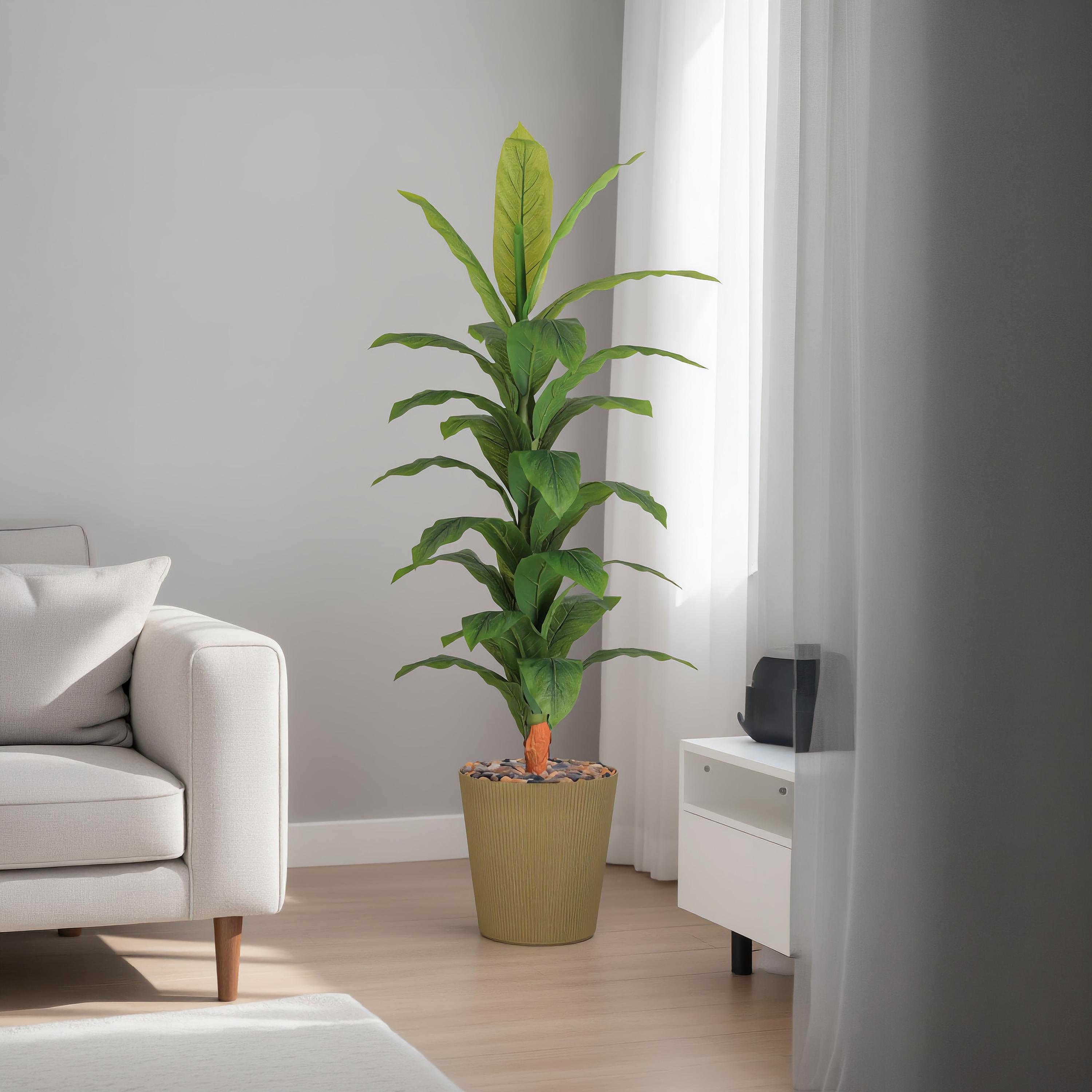 Maria Homes Potted Artificial Banana Plant-household-gardenandoutdoor-artificialflowersandplants-flowers-image-1