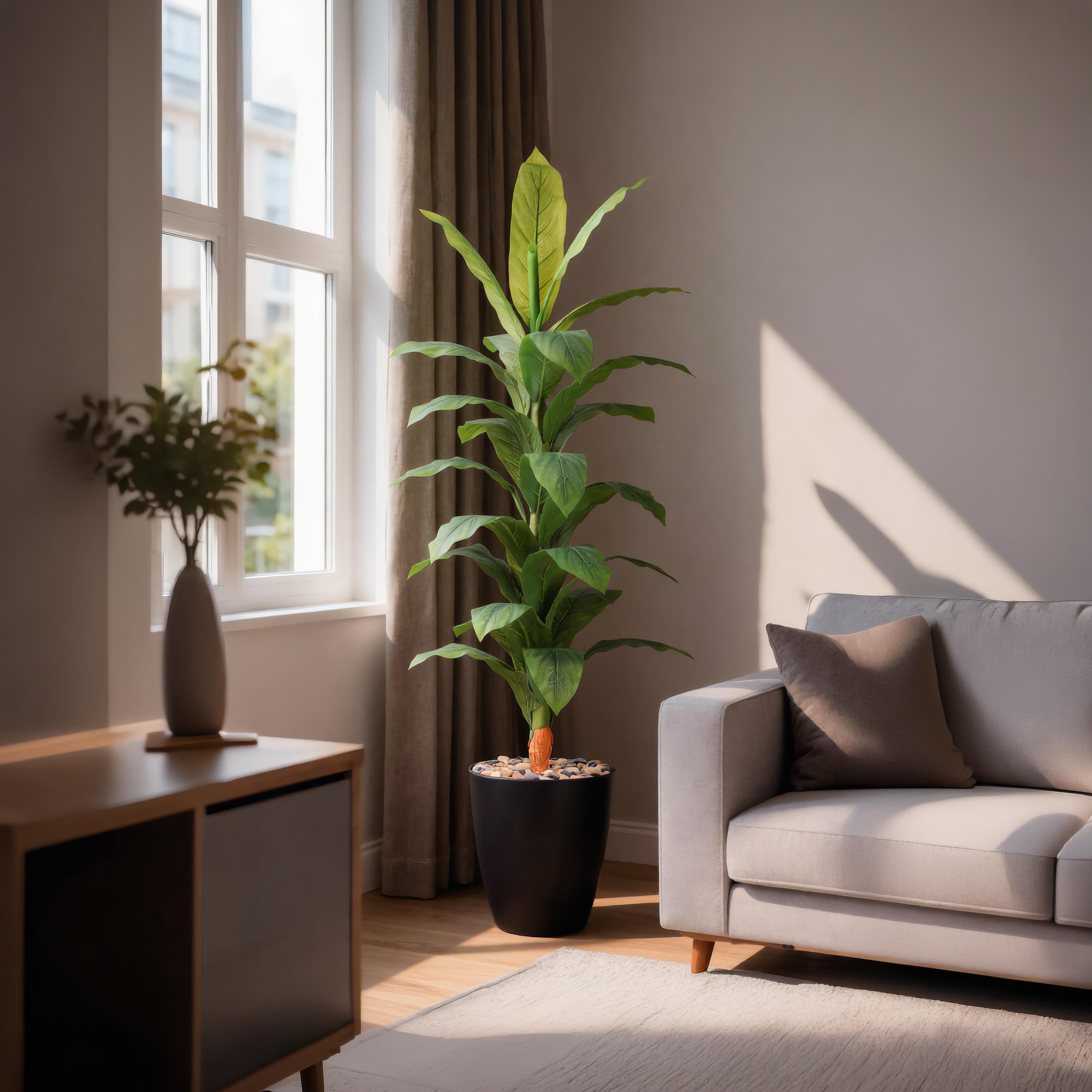Maria Homes Potted Artificial Banana Plant-household-gardenandoutdoor-artificialflowersandplants-flowers-image-1