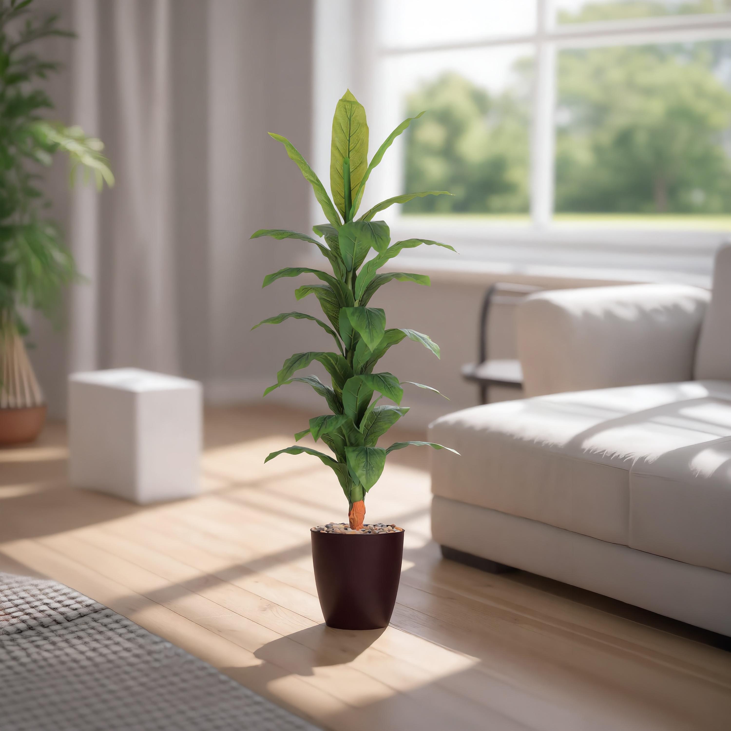 Maria Homes Potted Artificial Banana Plant-household-gardenandoutdoor-artificialflowersandplants-flowers-image-1