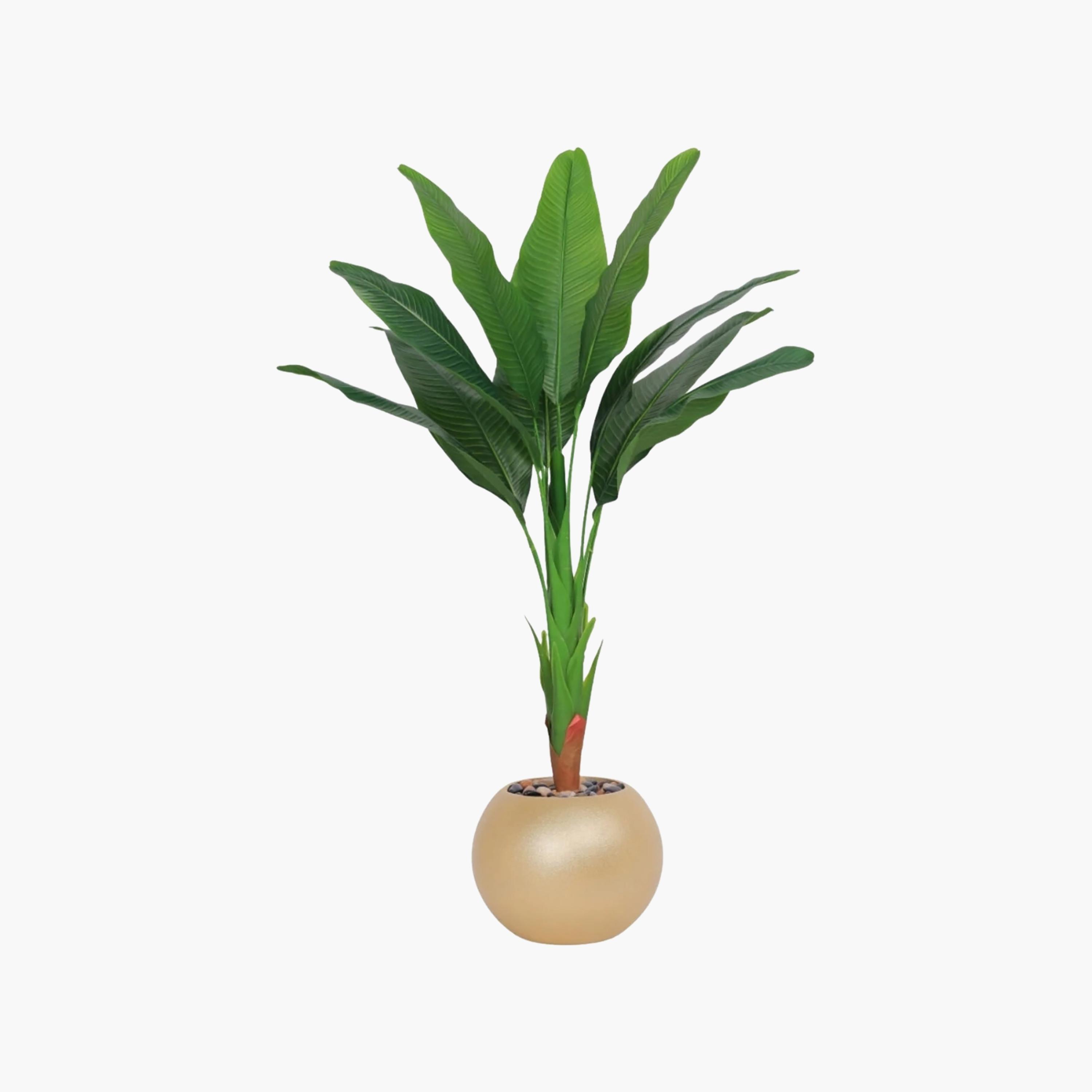 نبتة عصفور الجنة صناعية في أصيص من ماريا هومز-household-gardenandoutdoor-artificialflowersandplants-flowers-image-2