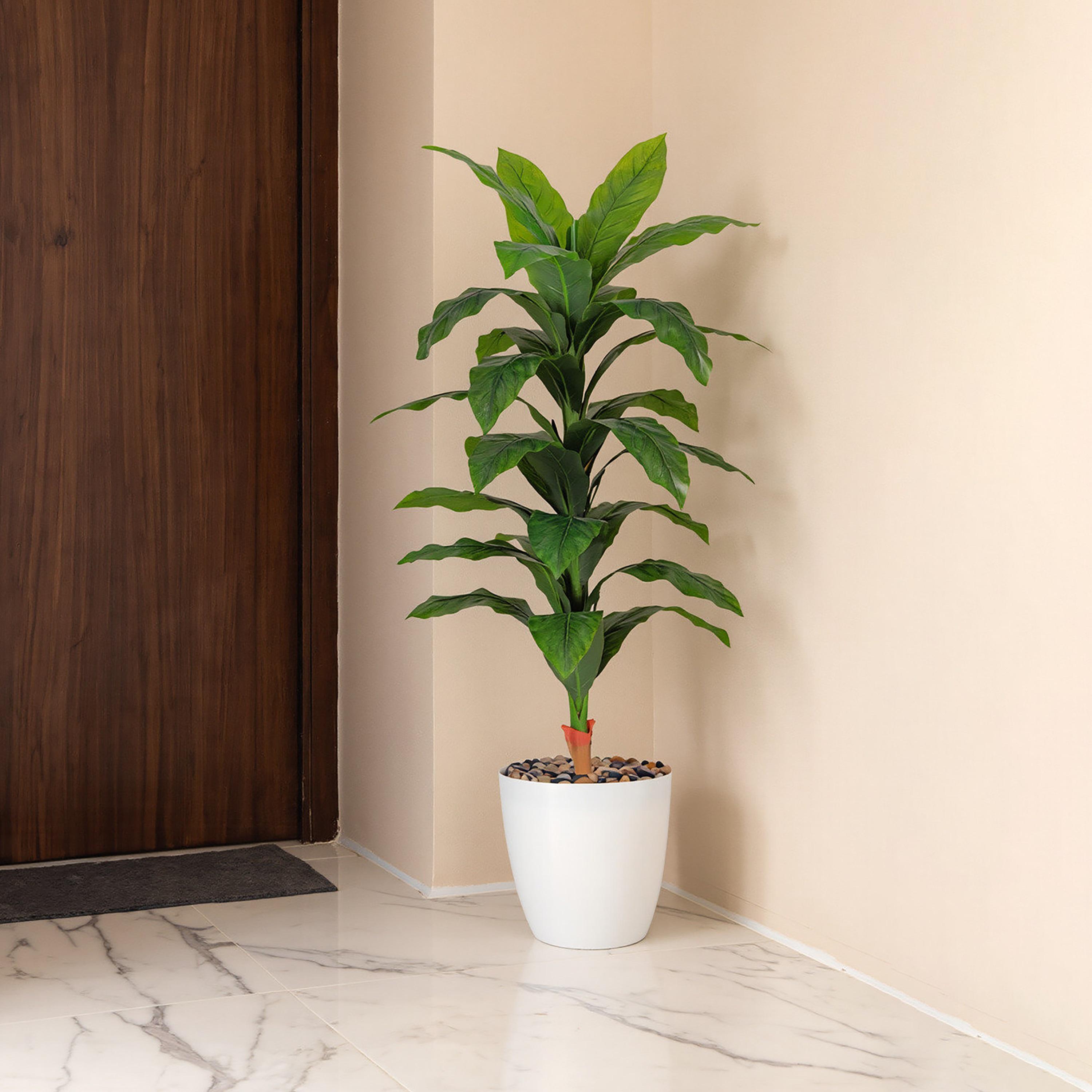 نبات صناعي بأوراق الذرة في أصيص من ماريا هومز-household-gardenandoutdoor-artificialflowersandplants-flowers-image-1
