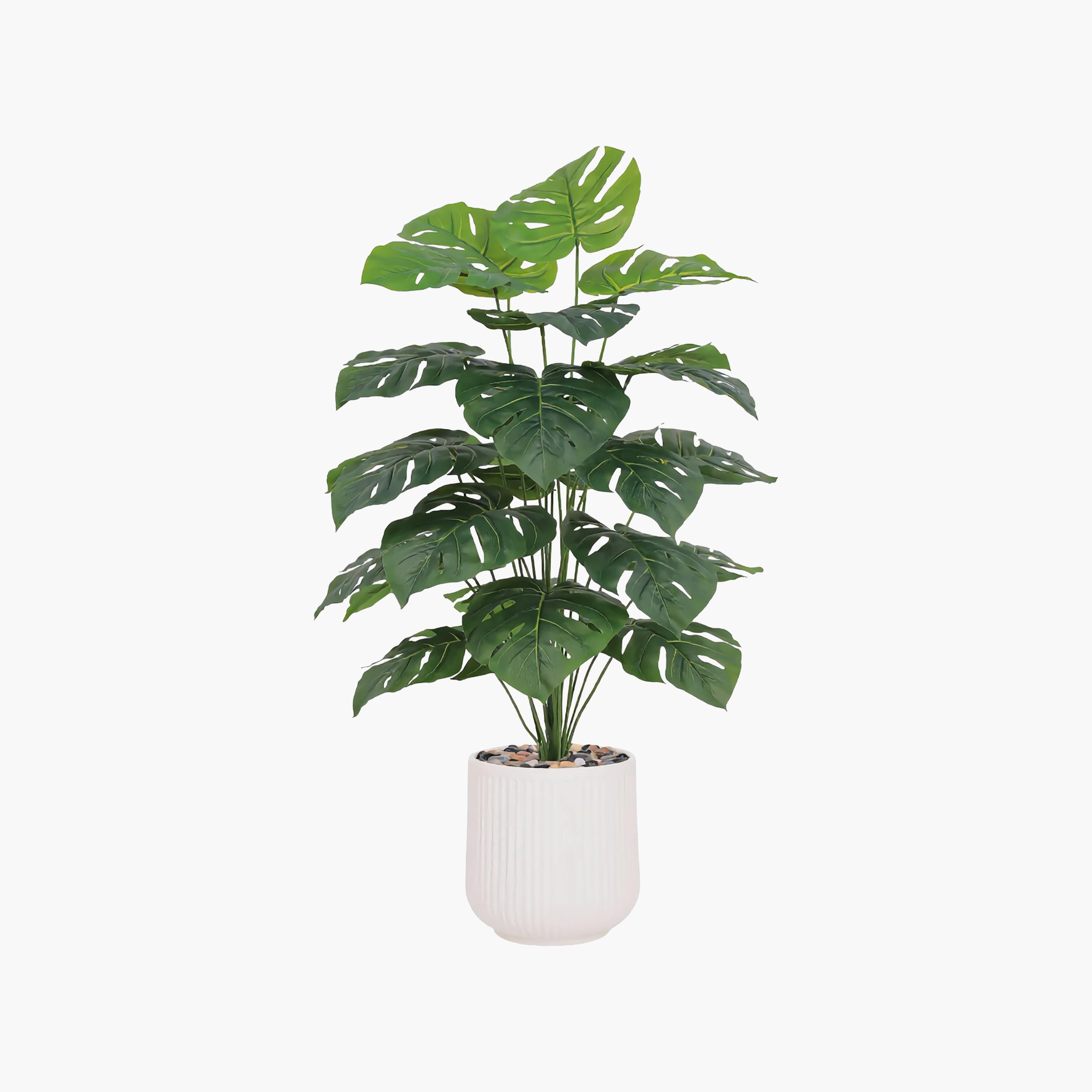 Maria Homes Potted Artificial Monstera Plant-household-gardenandoutdoor-artificialflowersandplants-flowers-image-2