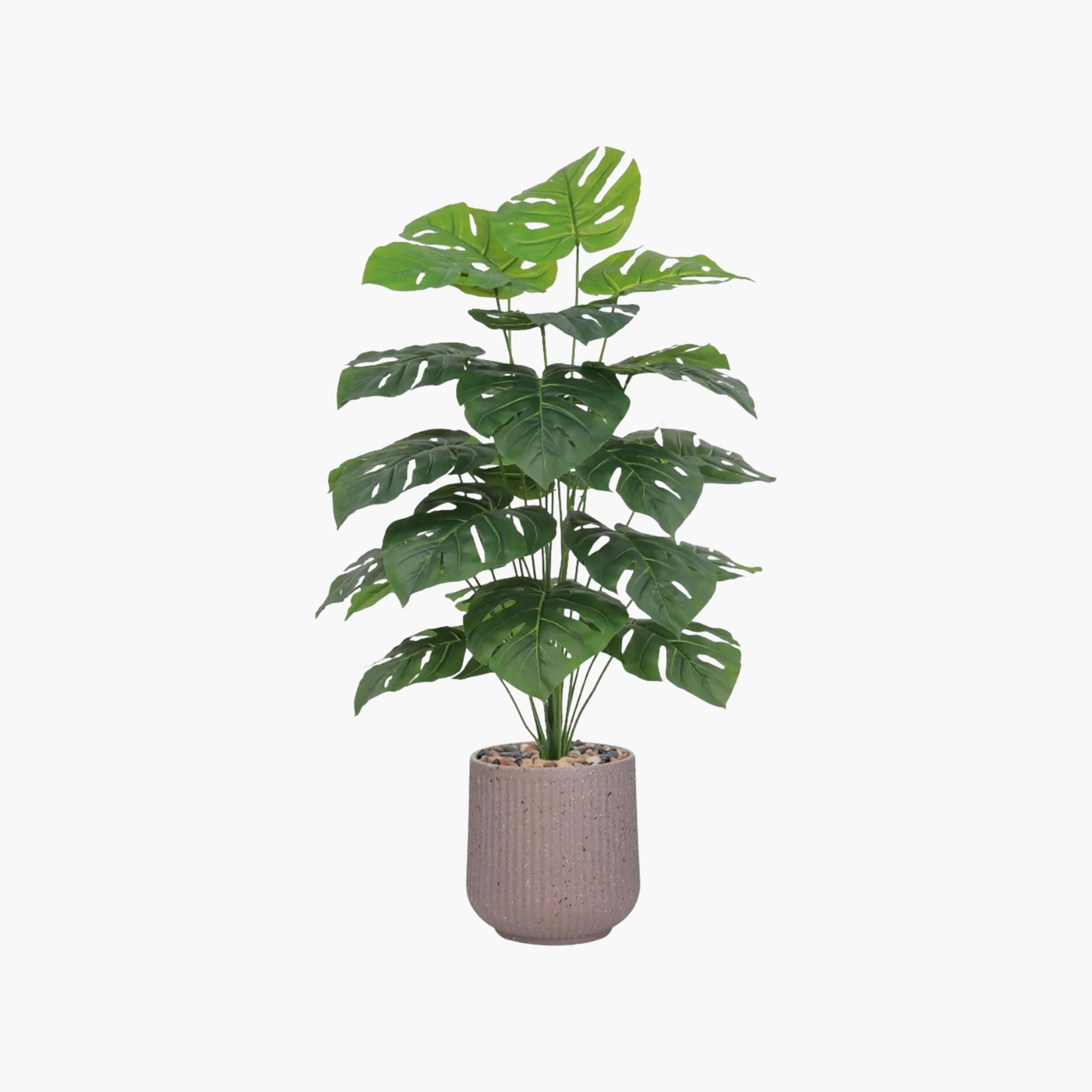 Maria Homes Potted Artificial Monstera Plant-household-gardenandoutdoor-artificialflowersandplants-flowers-image-2