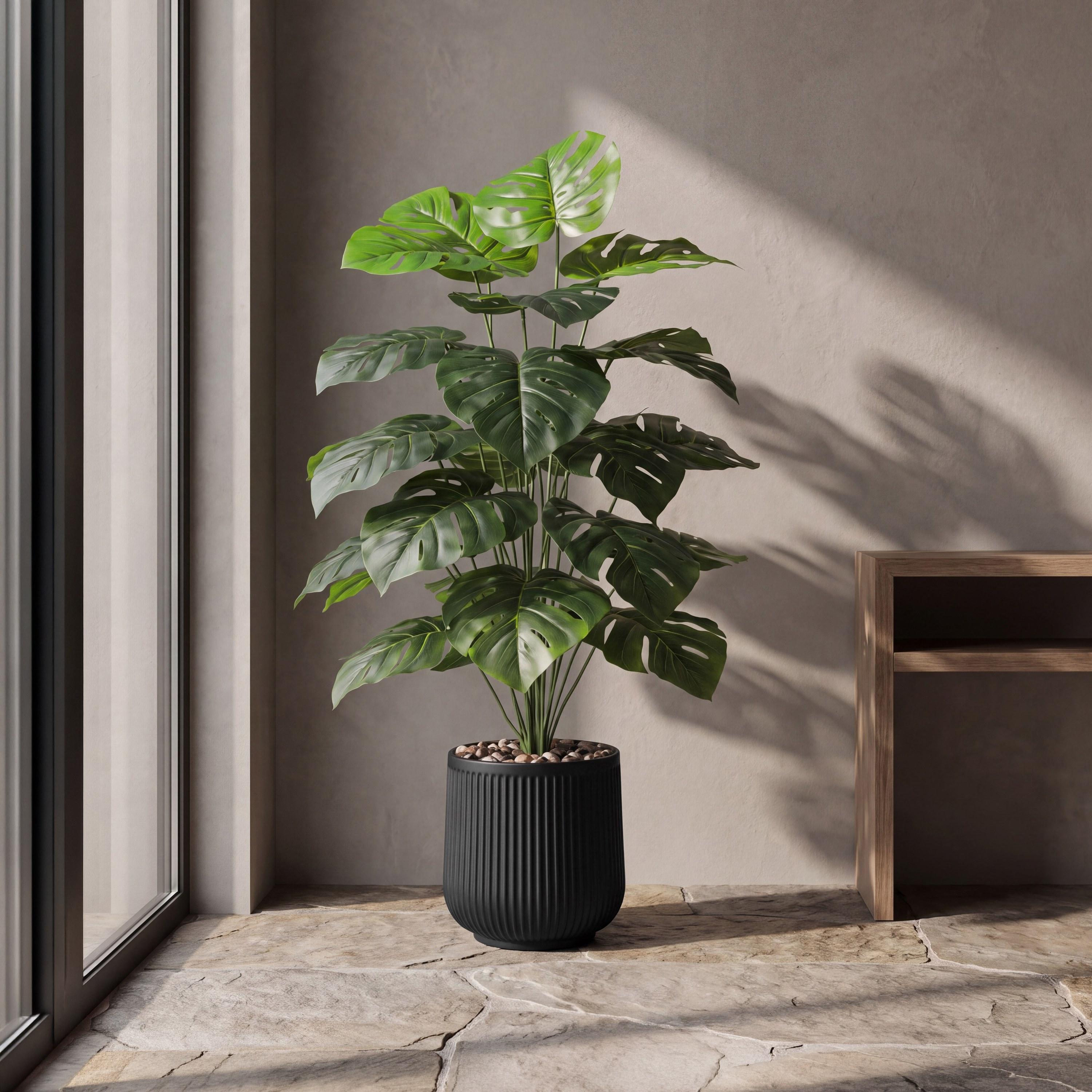 Maria Homes Potted Artificial Monstera Plant-household-gardenandoutdoor-artificialflowersandplants-flowers-image-1