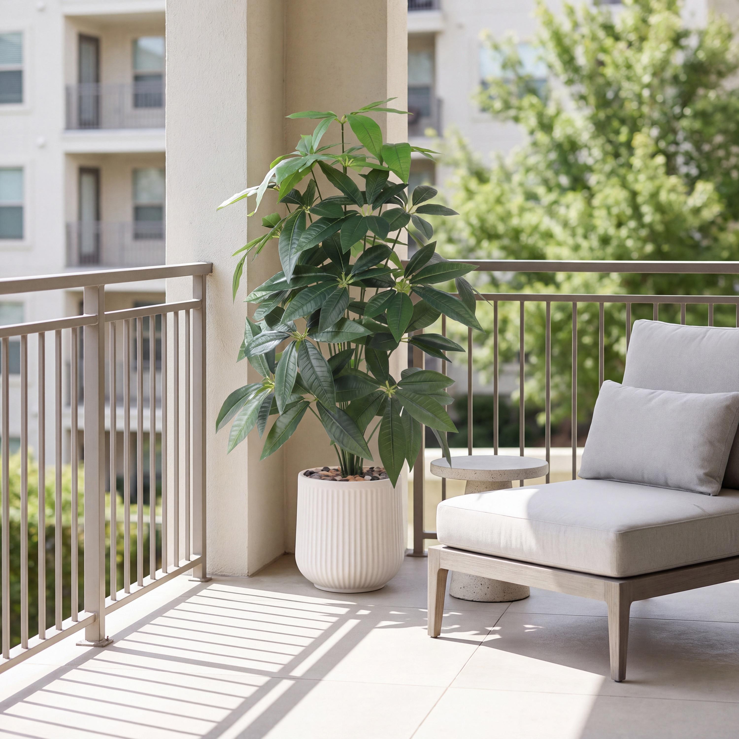 شجرة أوراق صناعية بأصيص من ماريا هومز-household-gardenandoutdoor-artificialflowersandplants-flowers-image-1