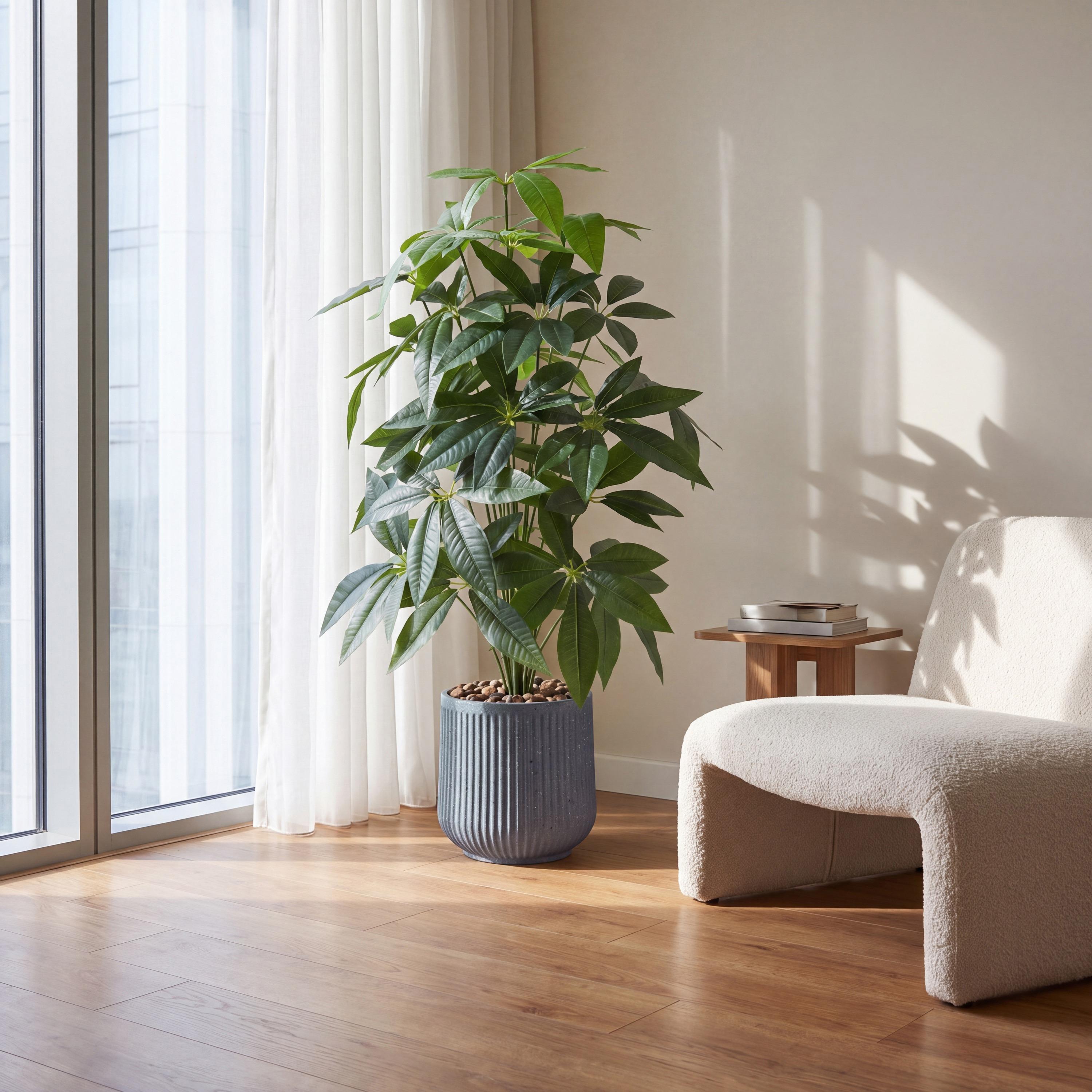 شجرة أوراق صناعية بأصيص من ماريا هومز-household-gardenandoutdoor-artificialflowersandplants-flowers-image-1